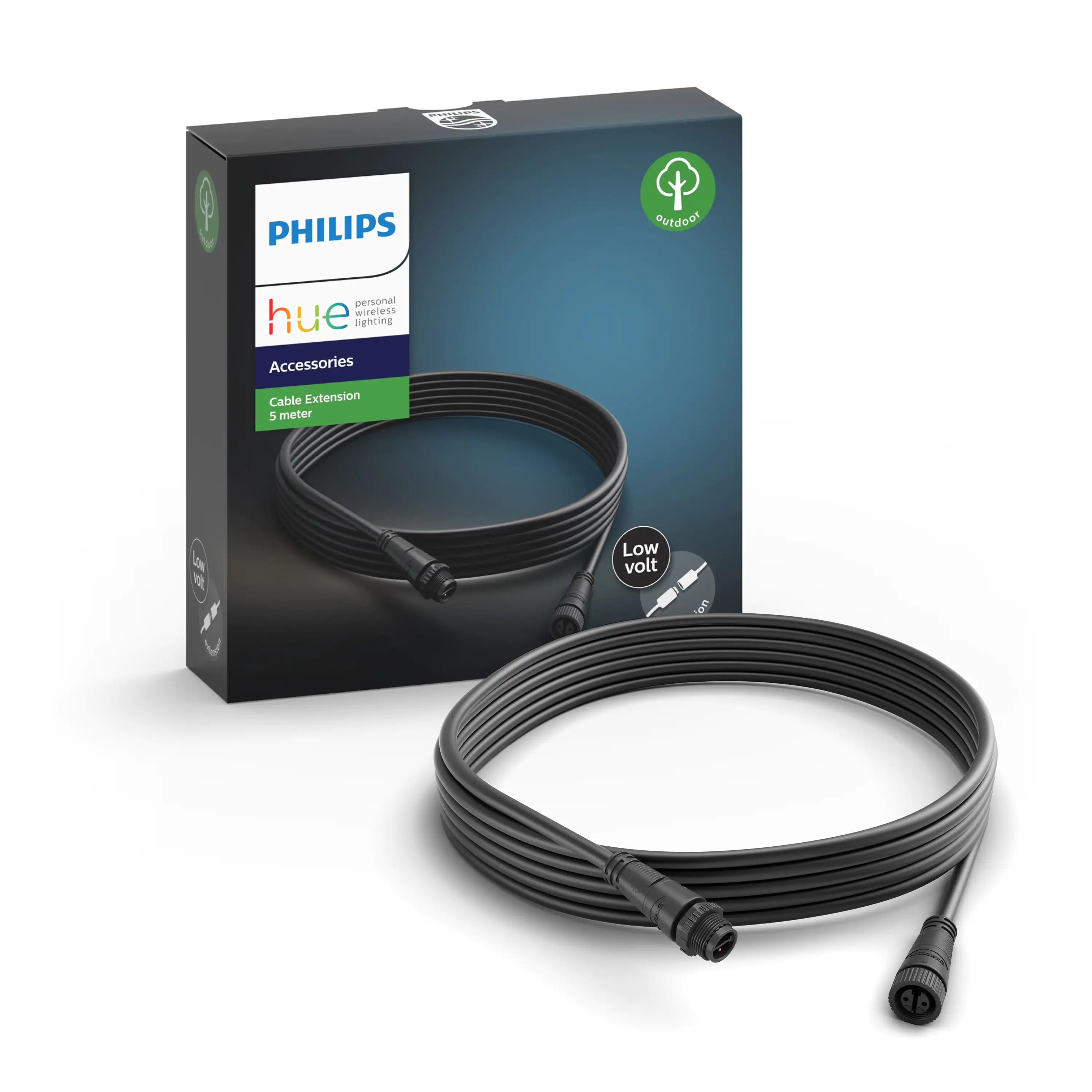 Philips Hue Verlängerungskabel Außen 5 Meter Outdoor 5 m schwarz