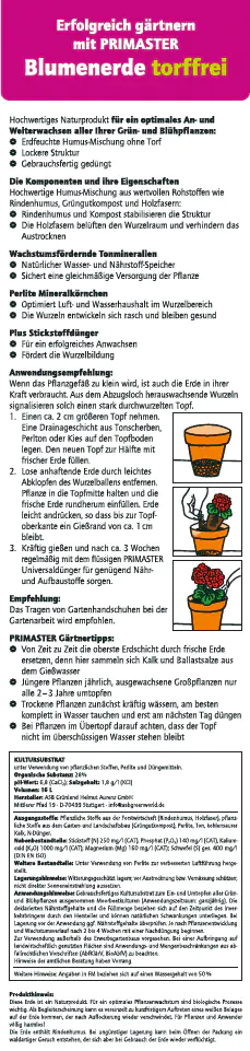 Primaster Blumenerde 16 L torffrei