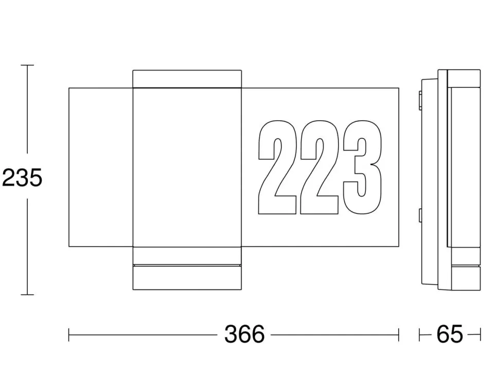 Steinel LED Außenleuchte L 270 DIGI SC 7,8W, anthrazit, Alu