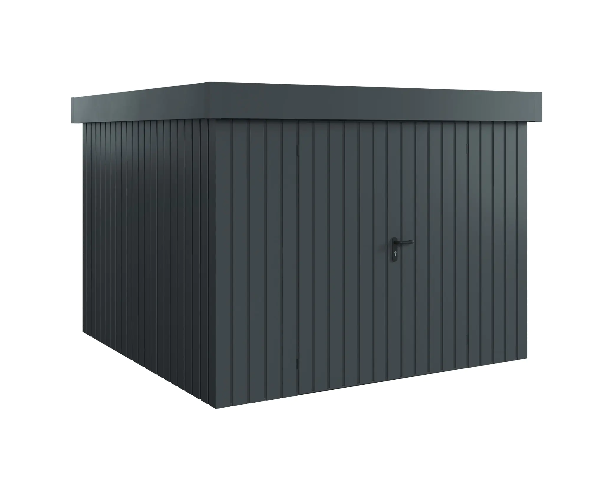 EcoStar Metallgerätehaus Euroline EFD10 anthrazit 262 x 262 cm 2-flg.