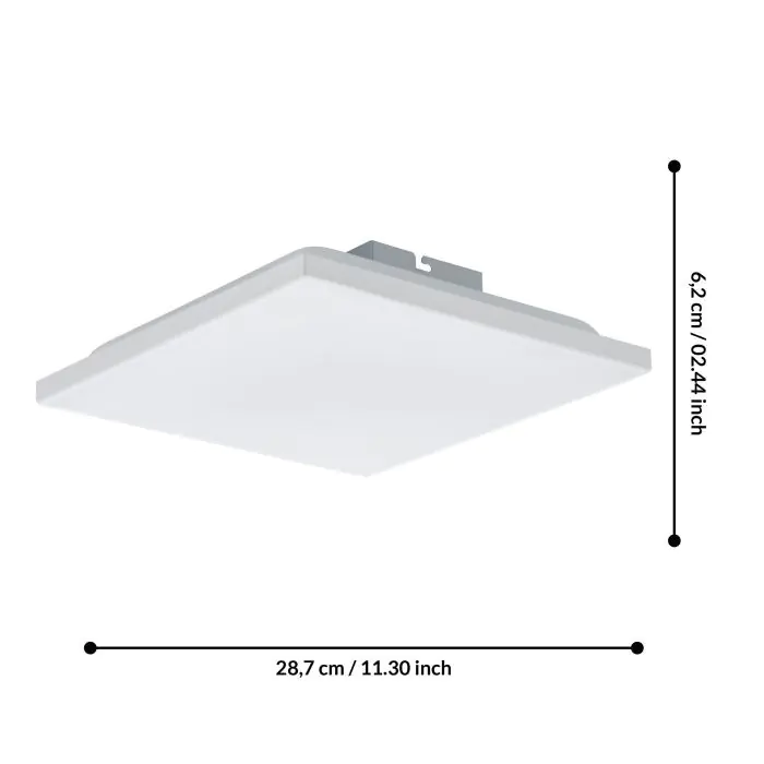Eglo LED Deckenleuchte Calemar neutralweiß 28,7 x 28,7cm