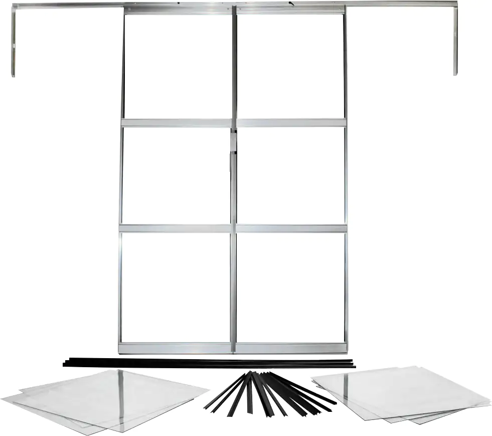 Vitavia Doppellschiebetür-Set Sirius 3 mm ESG