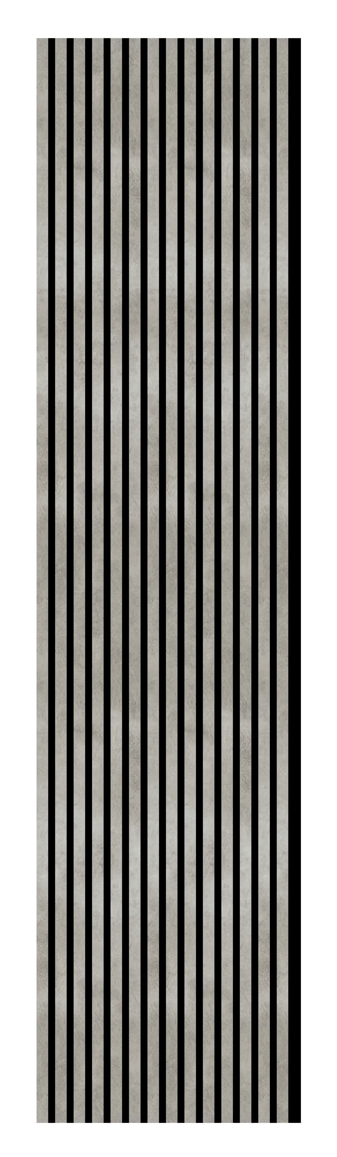 Neuhofer Akustikpaneele Holz foliert betongrau 267 x 1,9 x 57 cm