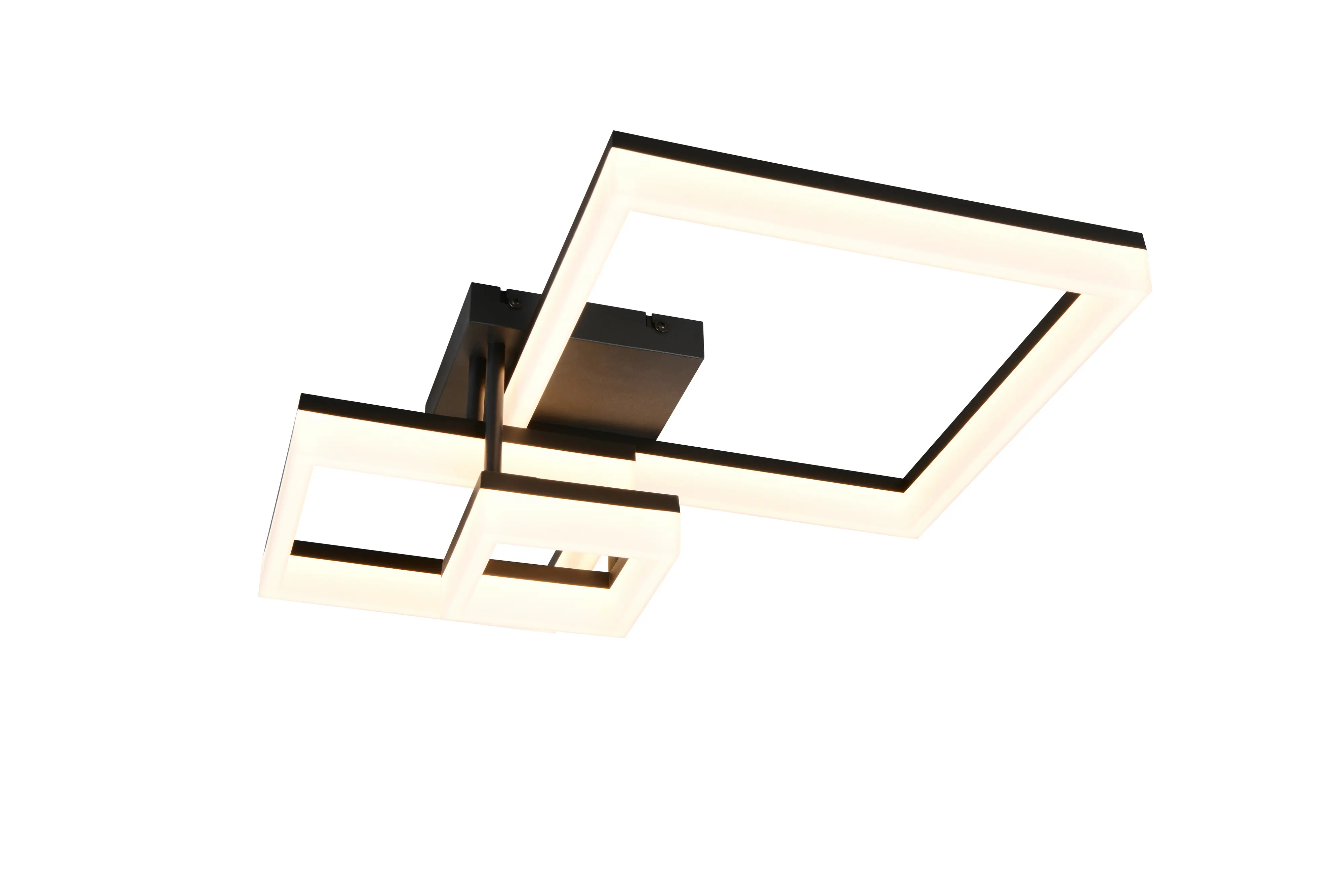 Reality LED Deckenleuchte Camino 65 x 47 cm schwarz matt 32 W warmweiß