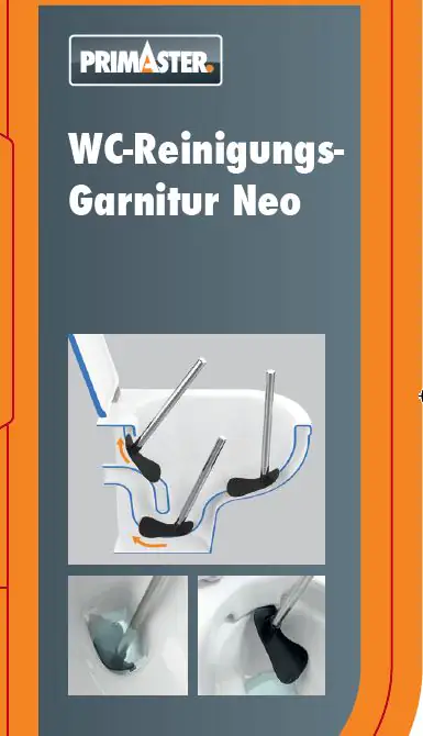 Primaster Toilettenreinigungs-Garnitur schwarz Neo