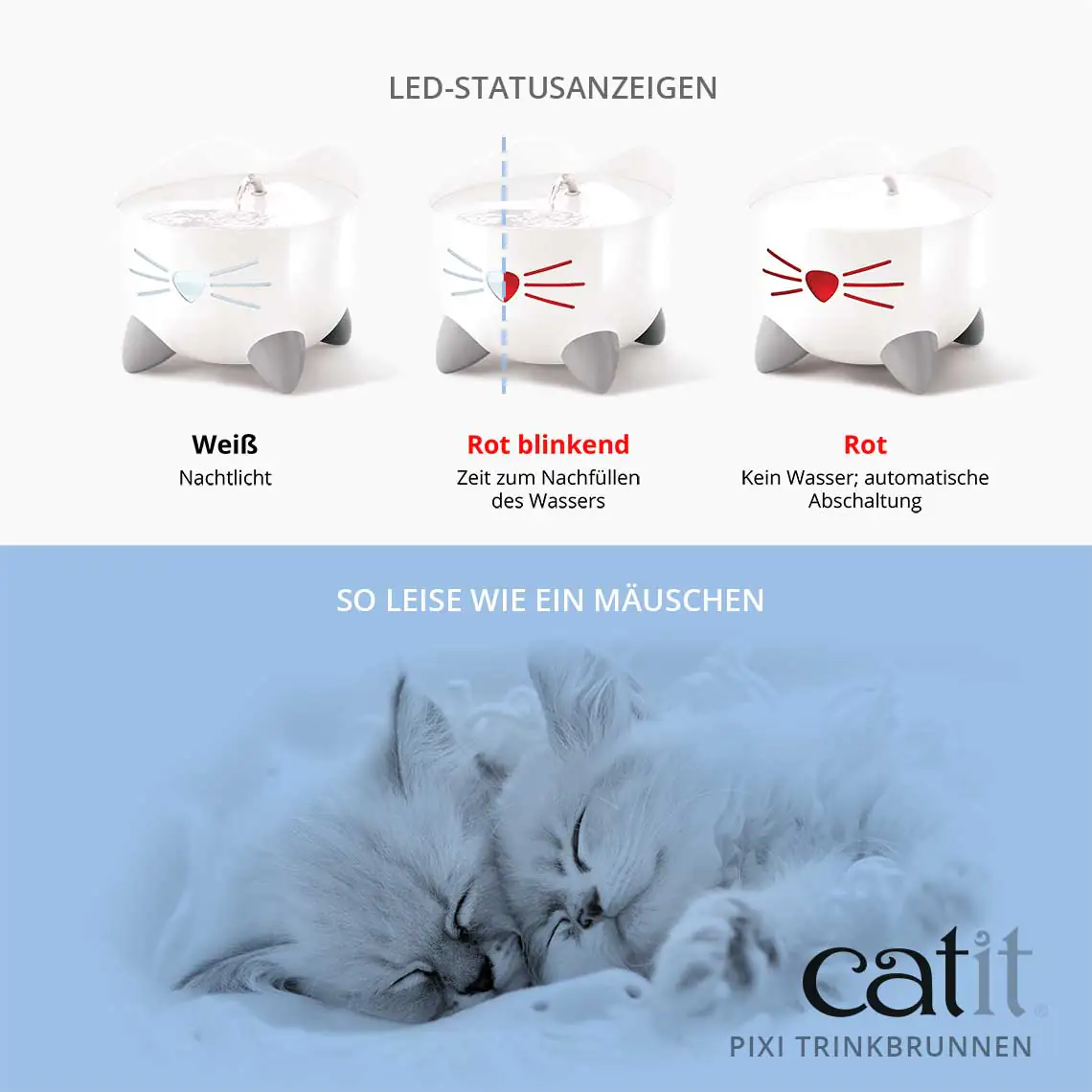 Catit Pixi Trinkbrunnen blau