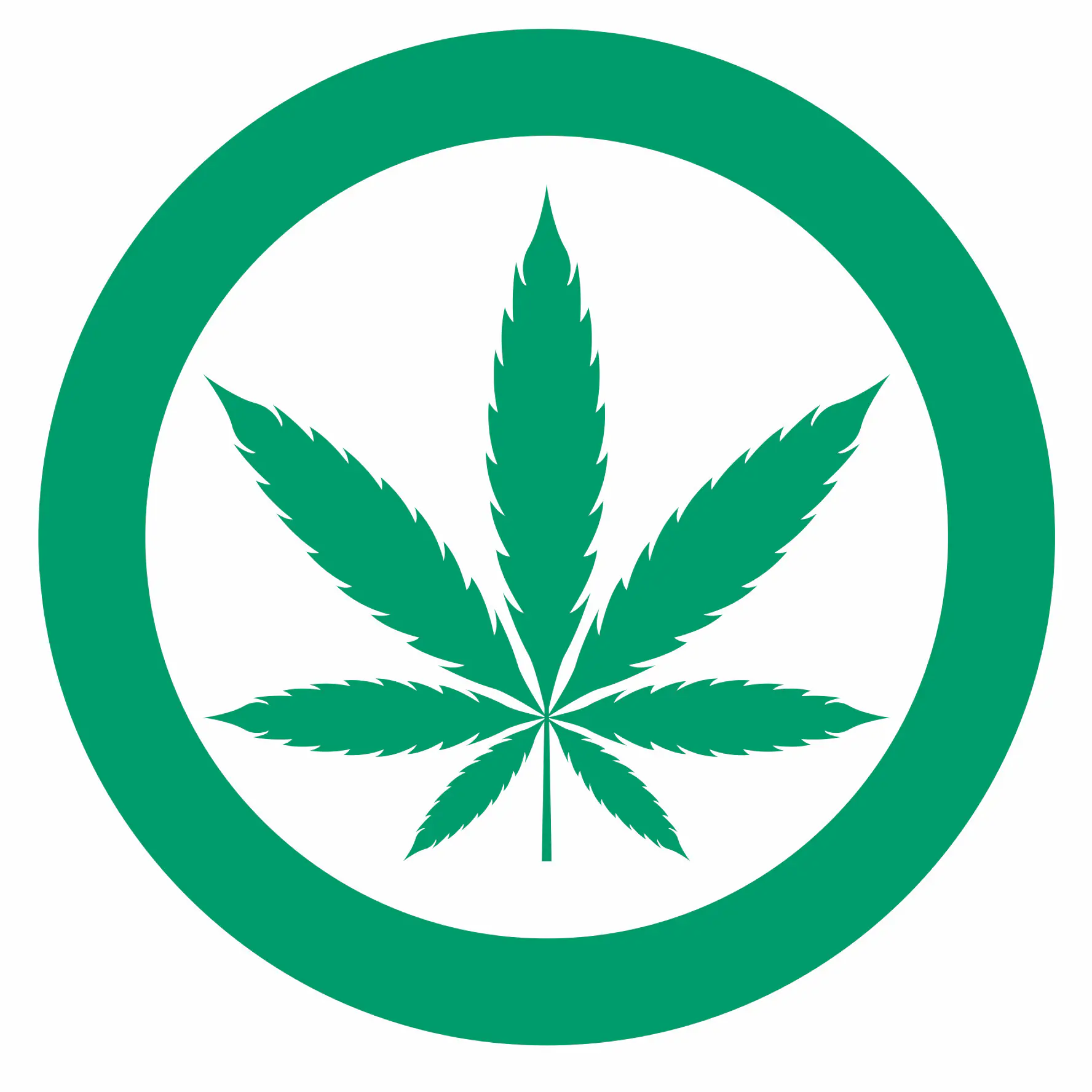Metafranc Hinweisschild Cannabis erlaubt 15 x 15 cm