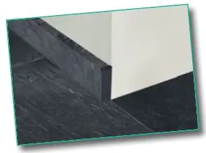Classen Endkappen für FUXX-Laminatleiste 65 x 18 mm Fliese steingrau