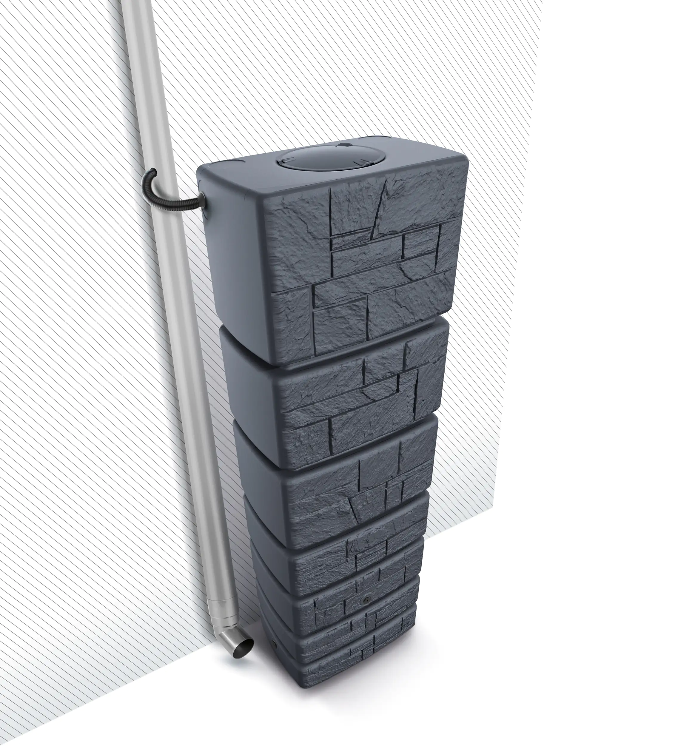 Prosperplast Regentank Tower Stone anthrazit 350 L