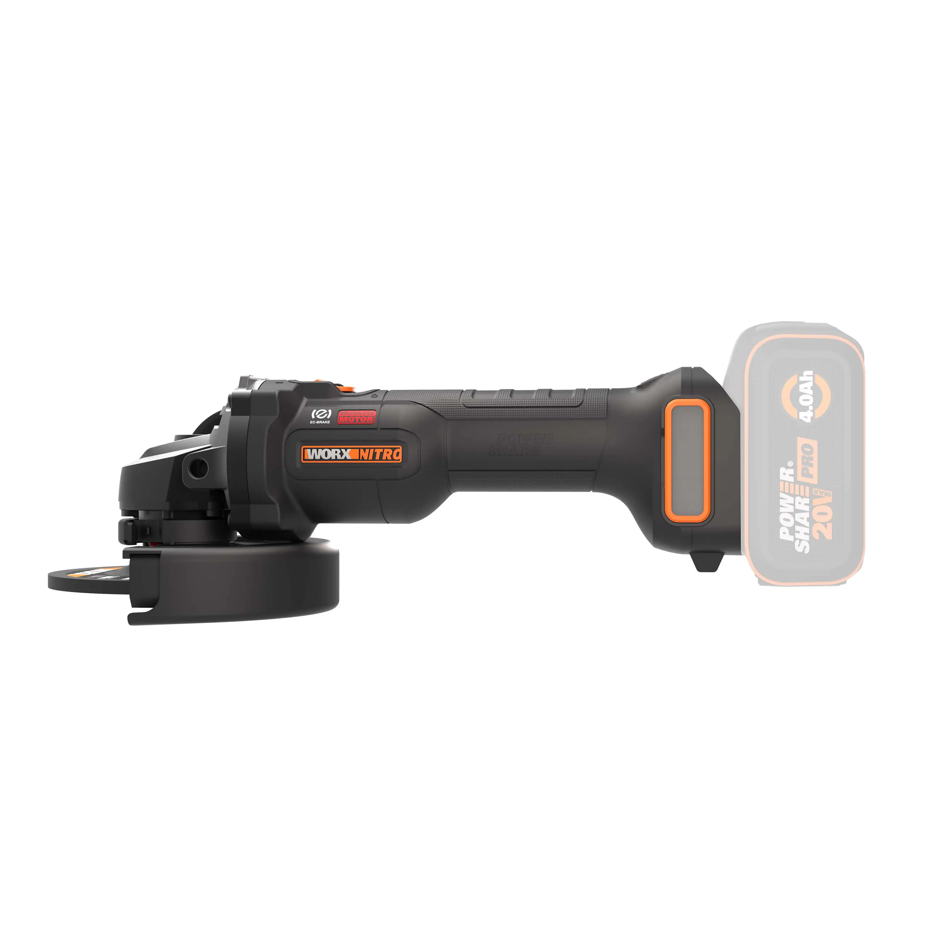 Worx Nitro Akku-Winkelschleifer WX814.9 20 V Solo