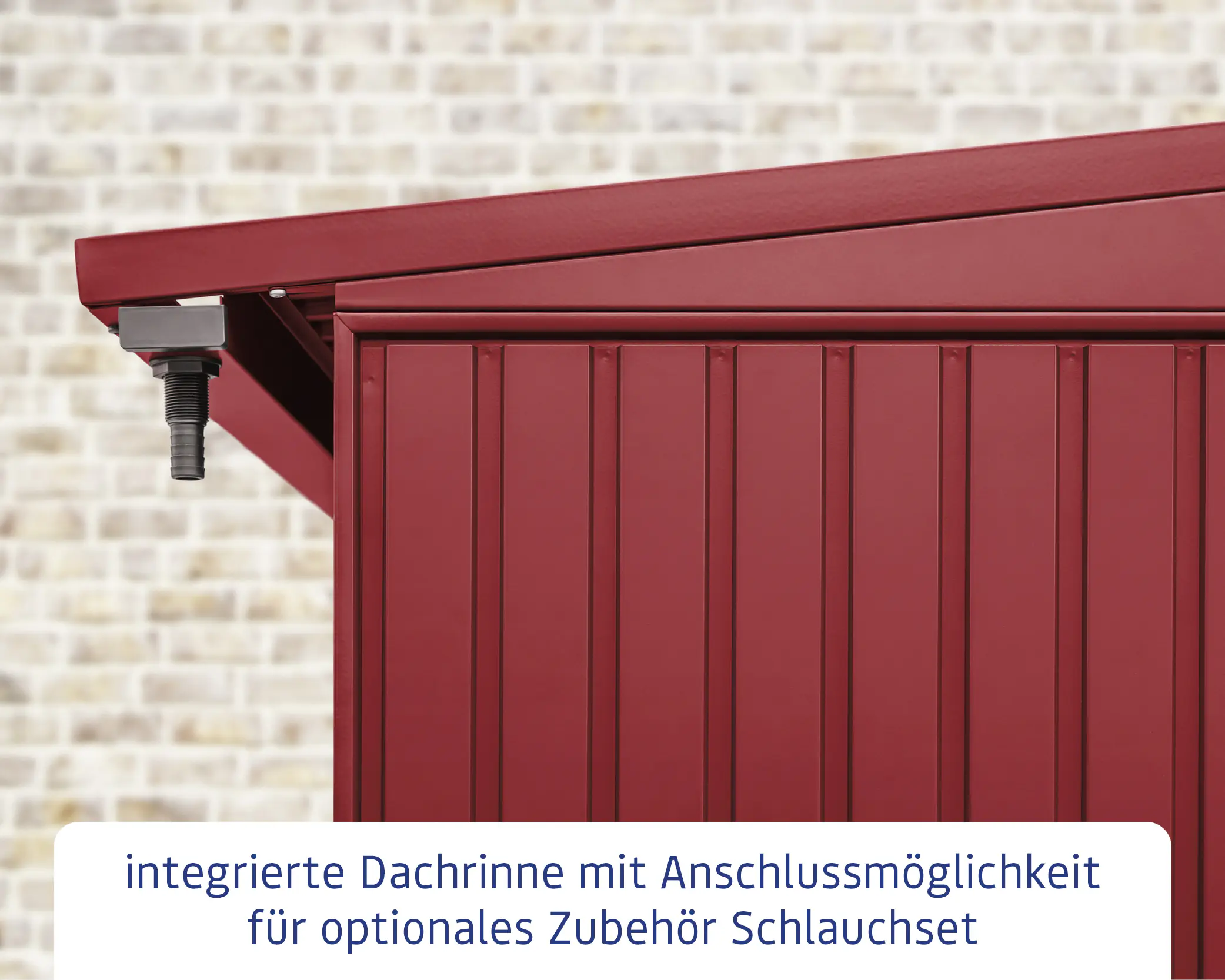 Ecostar Kaminholzregal Trend-V Typ 1, purpurrot, mit Verstrebung