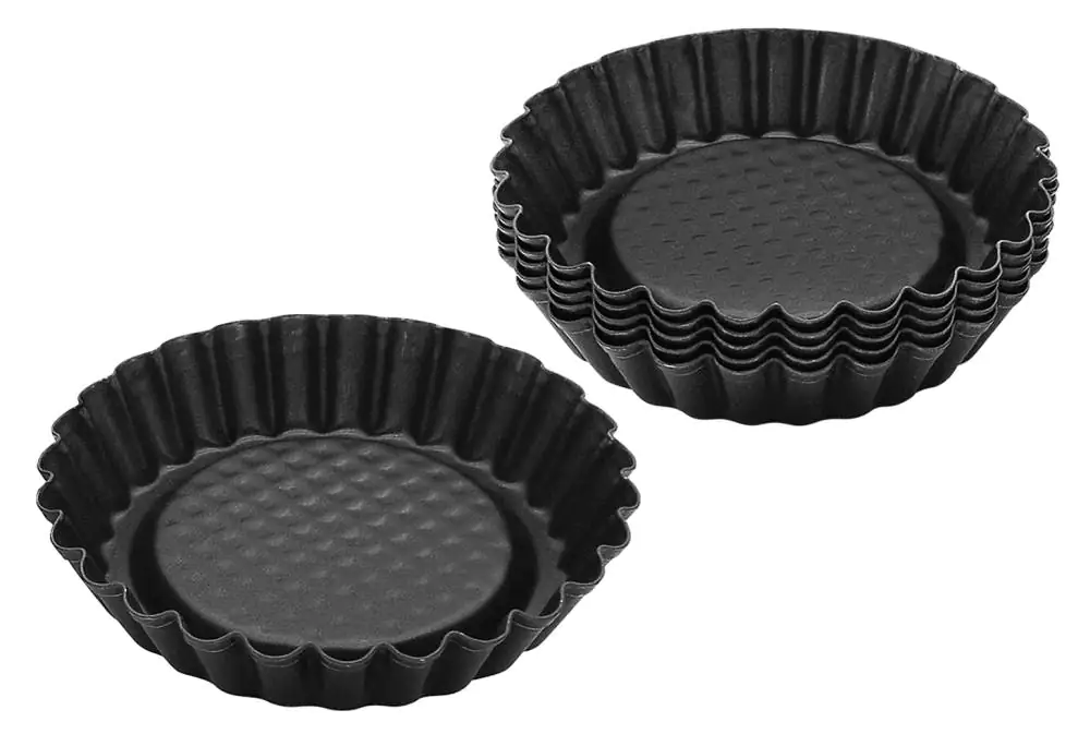 Zenker Torteletts BlackMetallic 10 cm, 6 Stück
