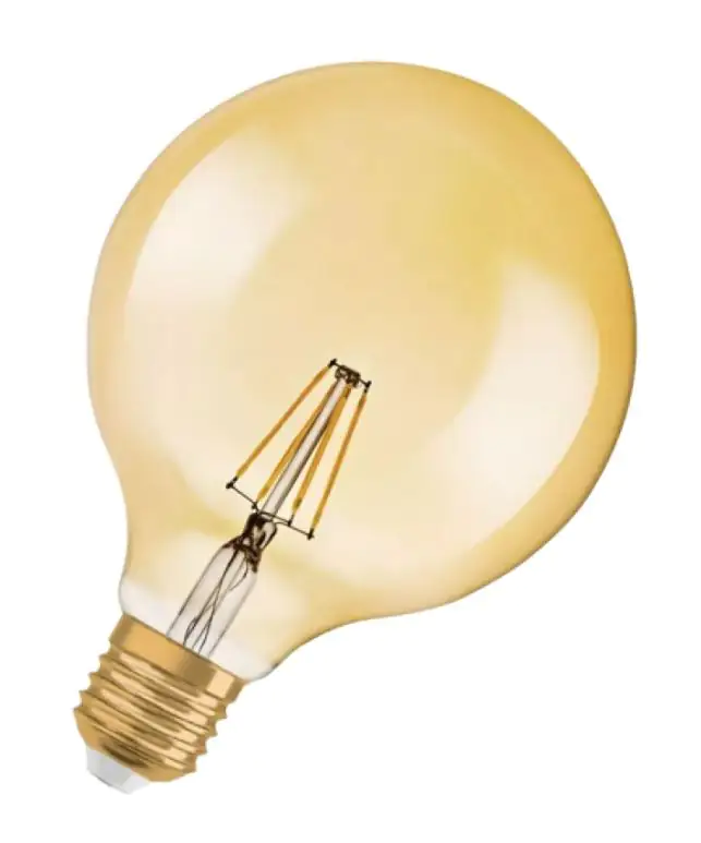 Osram LED Globelampe Vintage 1906 E27 2,5W warmweiß, amber