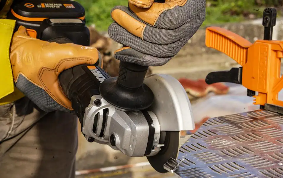 Worx Akku-Winkelschleifer WX812 20 V 4,0 Ah 125 mm bürstenloser Motor