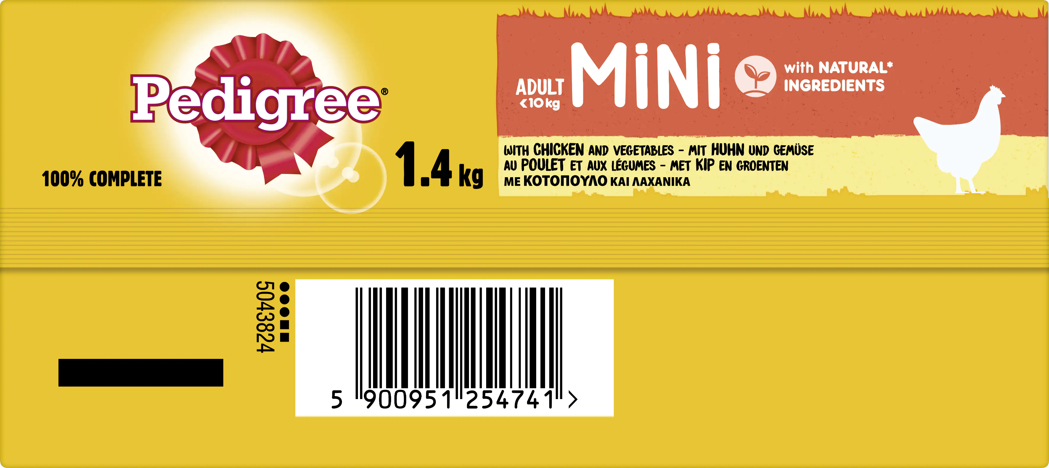 Pedigree Vital Protection Hundetrockenfutter Adult Medium 1,4 kg Huhn & Gemüse
