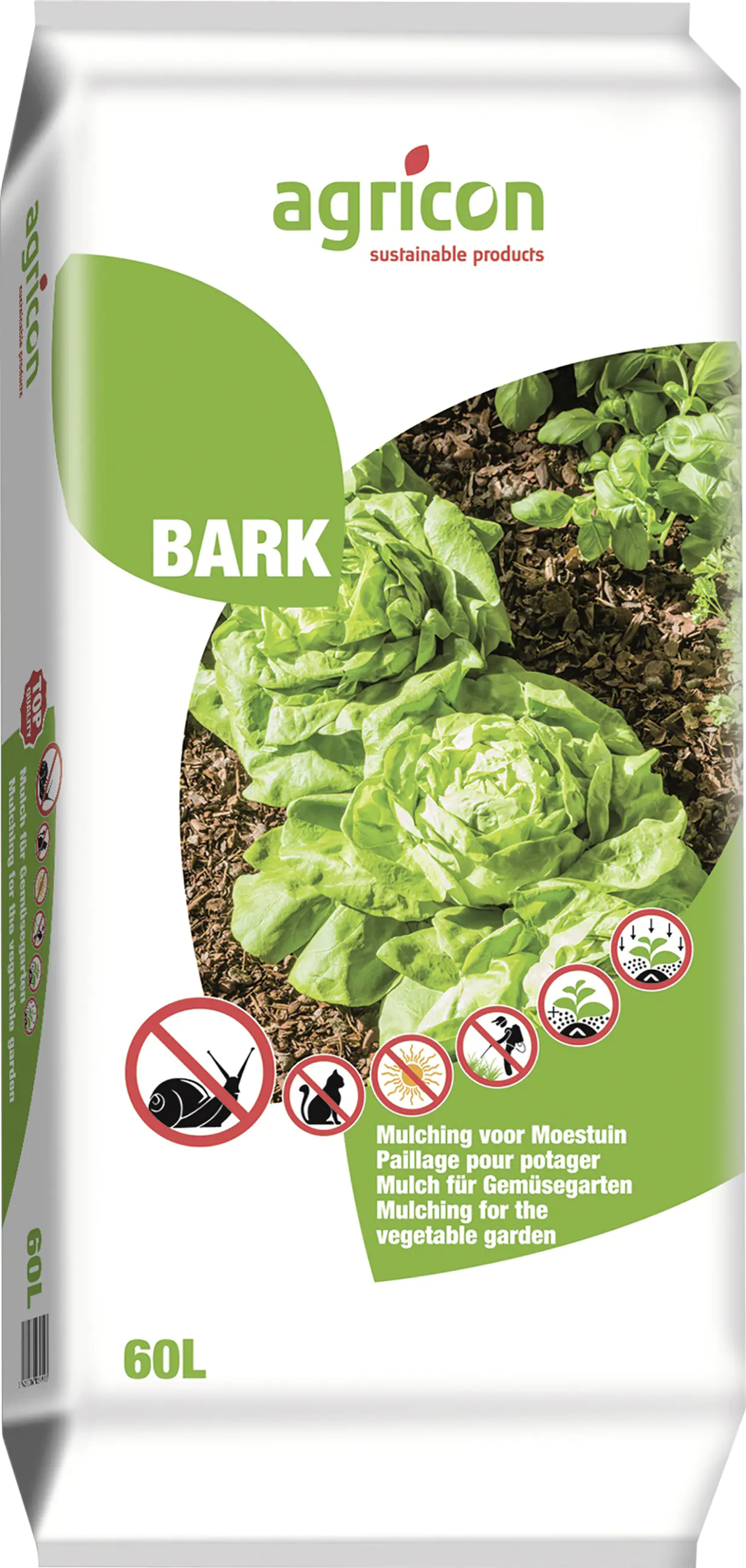 Agricon Erdbeer- und Gemüsemulch 60 L
