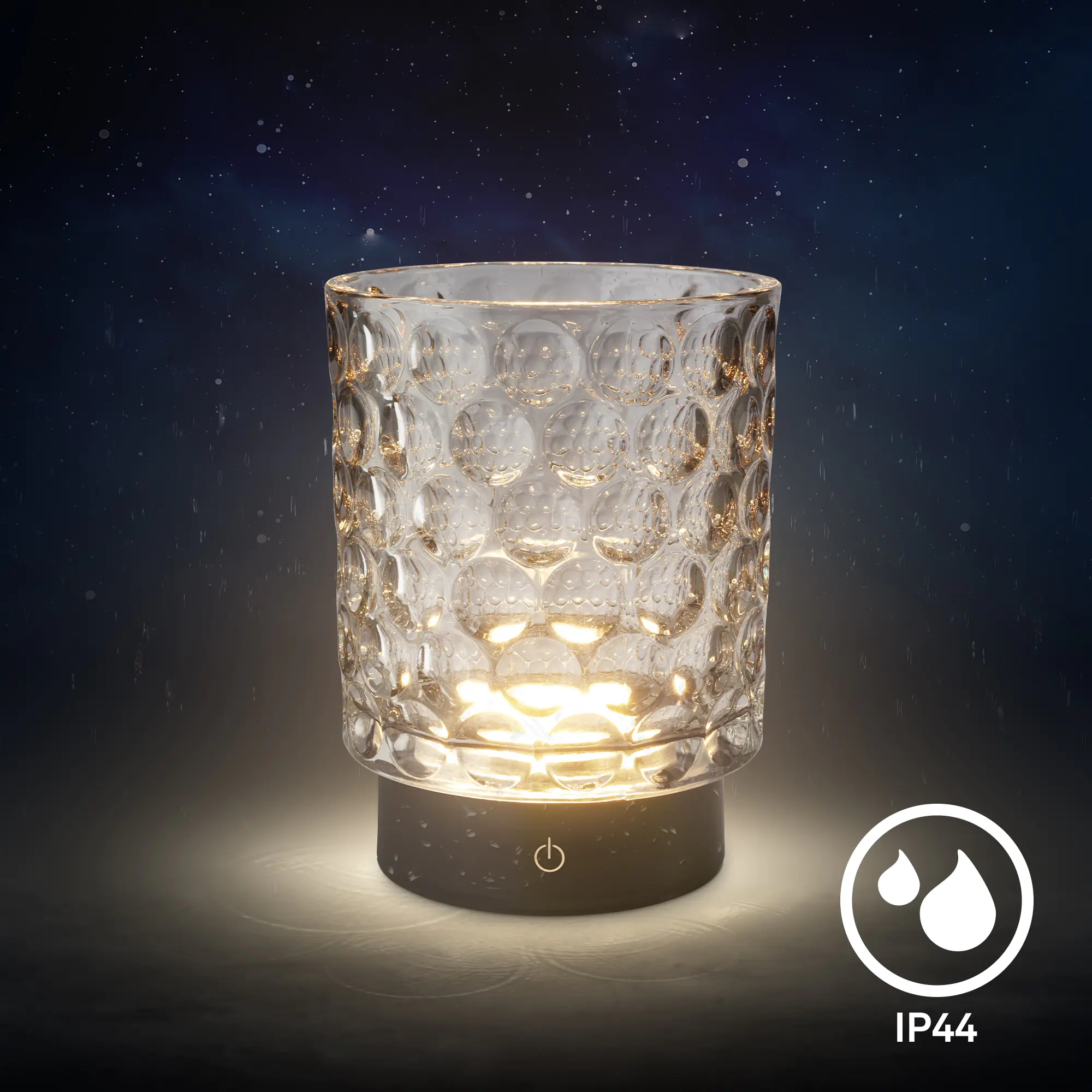 Briloner LED Akku-Tischleuchte Sunora grau 15 cm warmweiß dimmbar