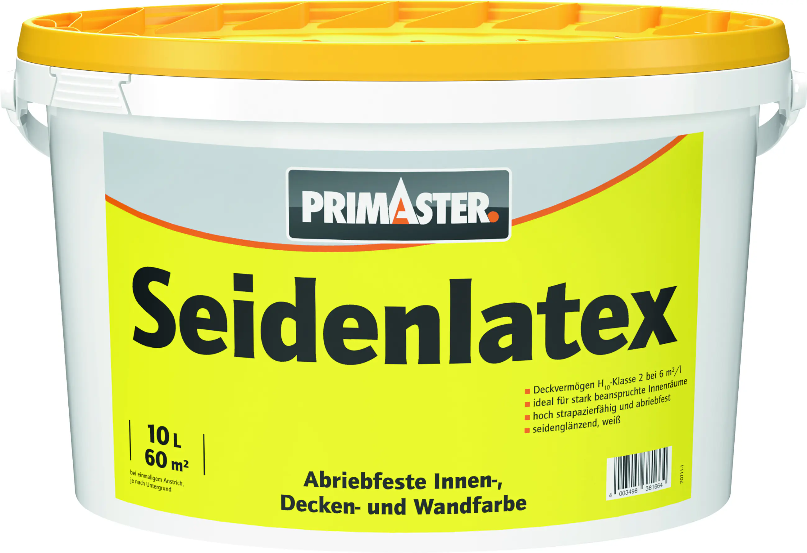 Primaster Latexfarbe seidenglänzend 10 L weiß 