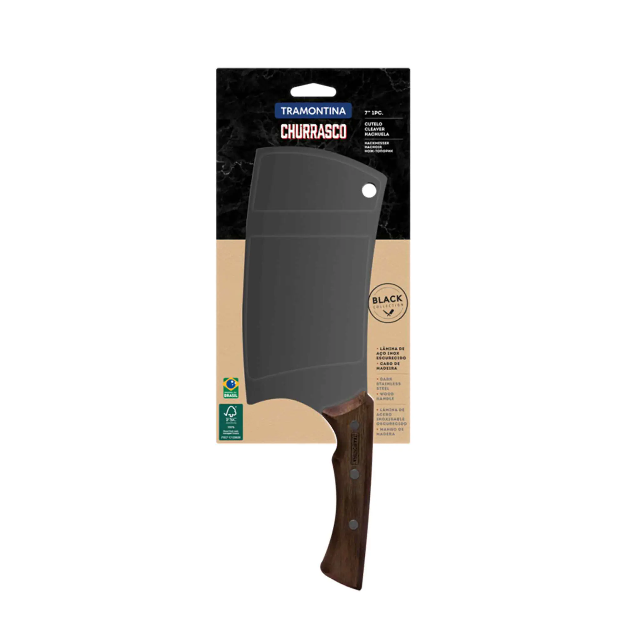 Tramontina Churrasco Hackmesser 32 cm schwarz 