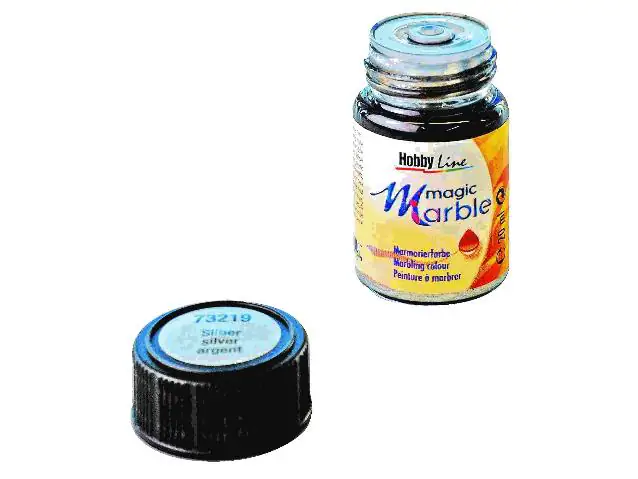 Kreul Magic Marble Marmorierfarbe silber 20 ml