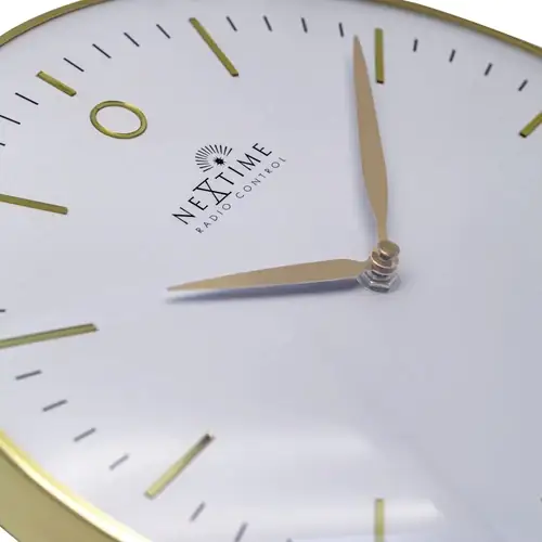 Nextime Wanduhr Small Glamour Ø 30 cm weiß