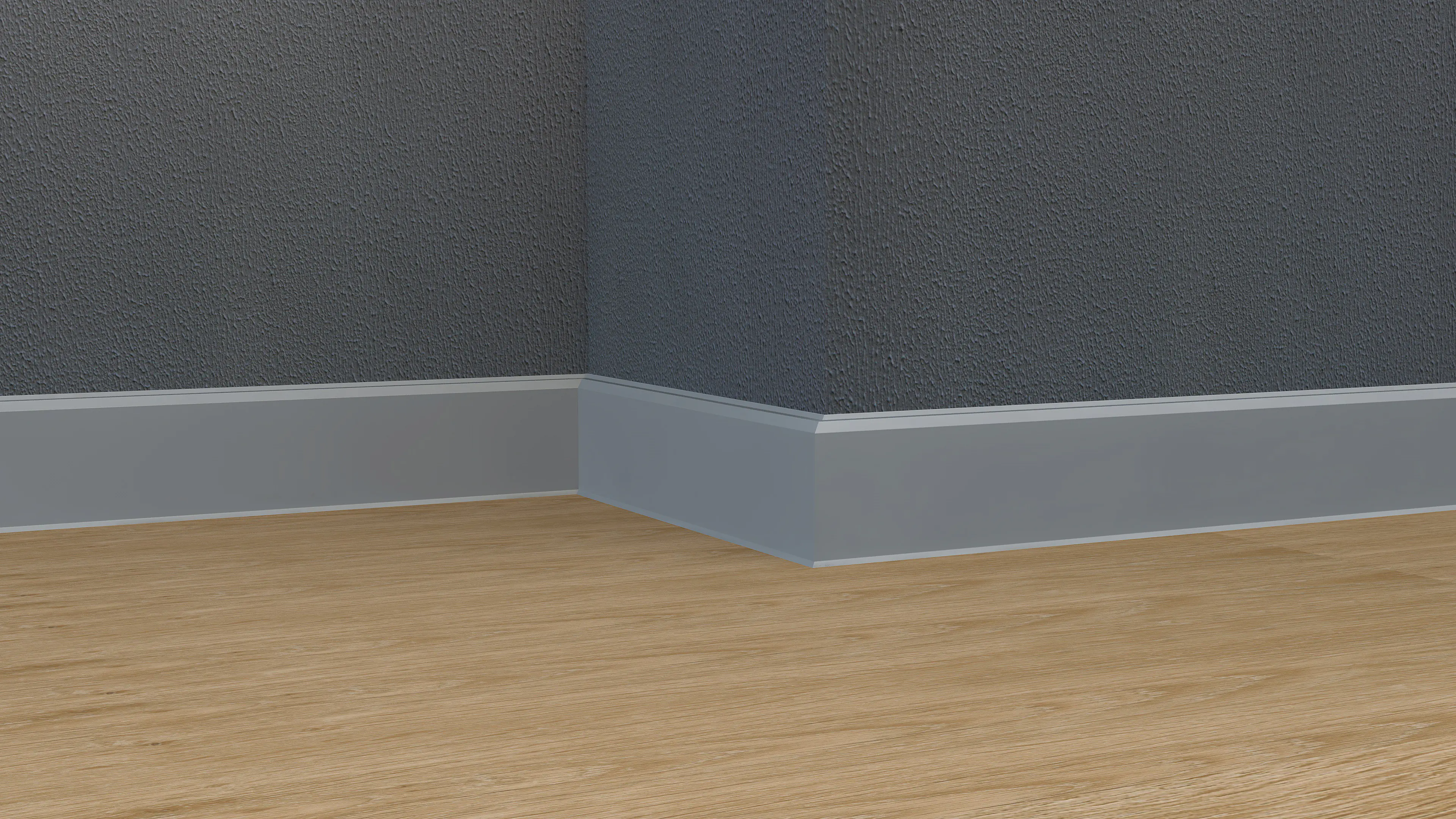 Neuhofer Fußleiste 240 cm x 80 x 13 mm fenstergrau
