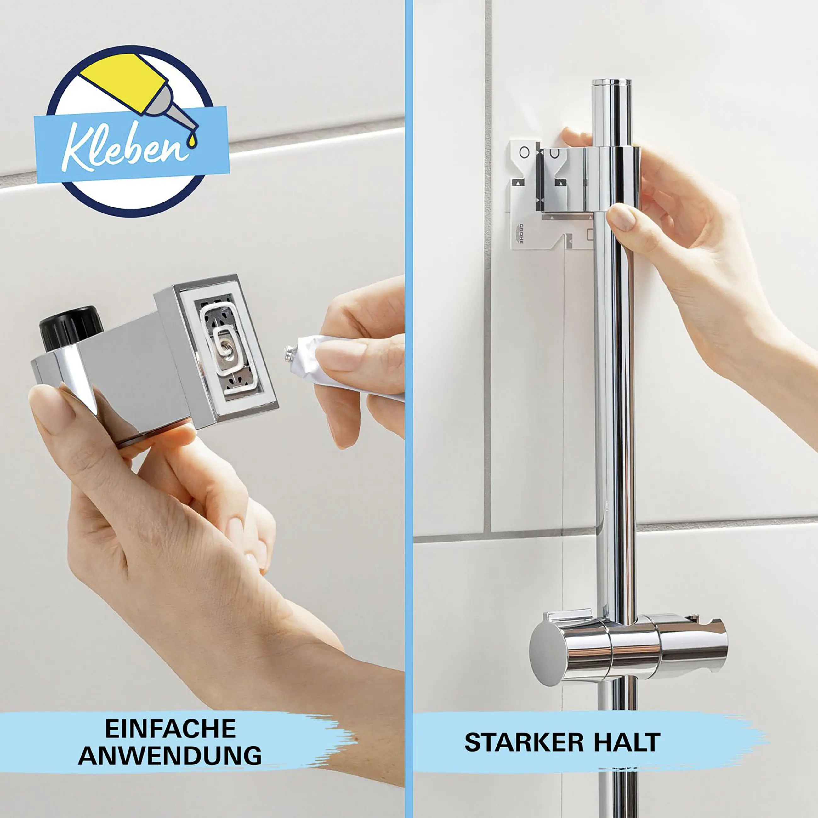 Grohe Brausestange 3 Strahlarten Vitalio Start 110 chrom 60 cm