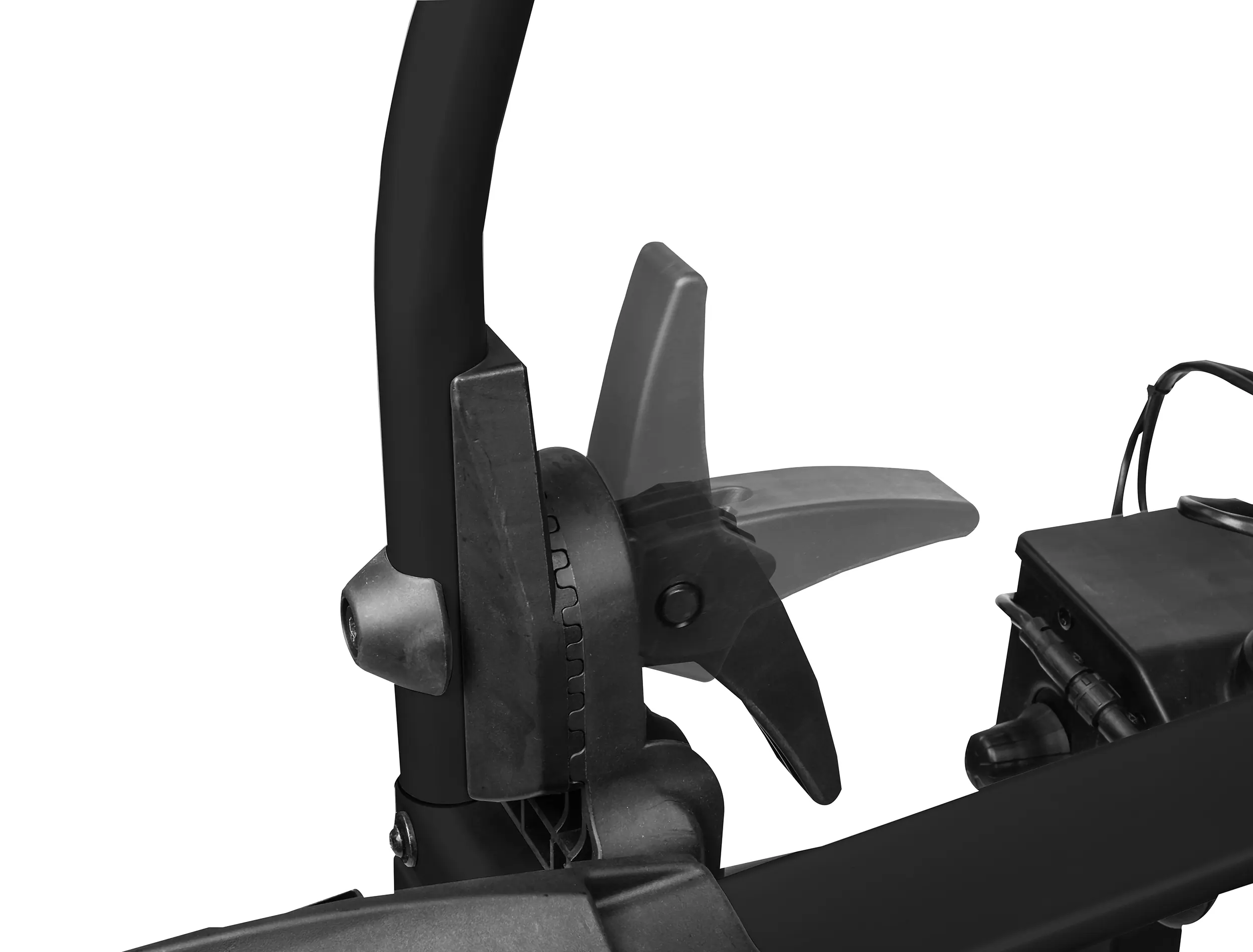 EUFAB Fahrradträger TECDC1+ LED für 2 Fahrräder und große Heckklappen komplett vormontiert