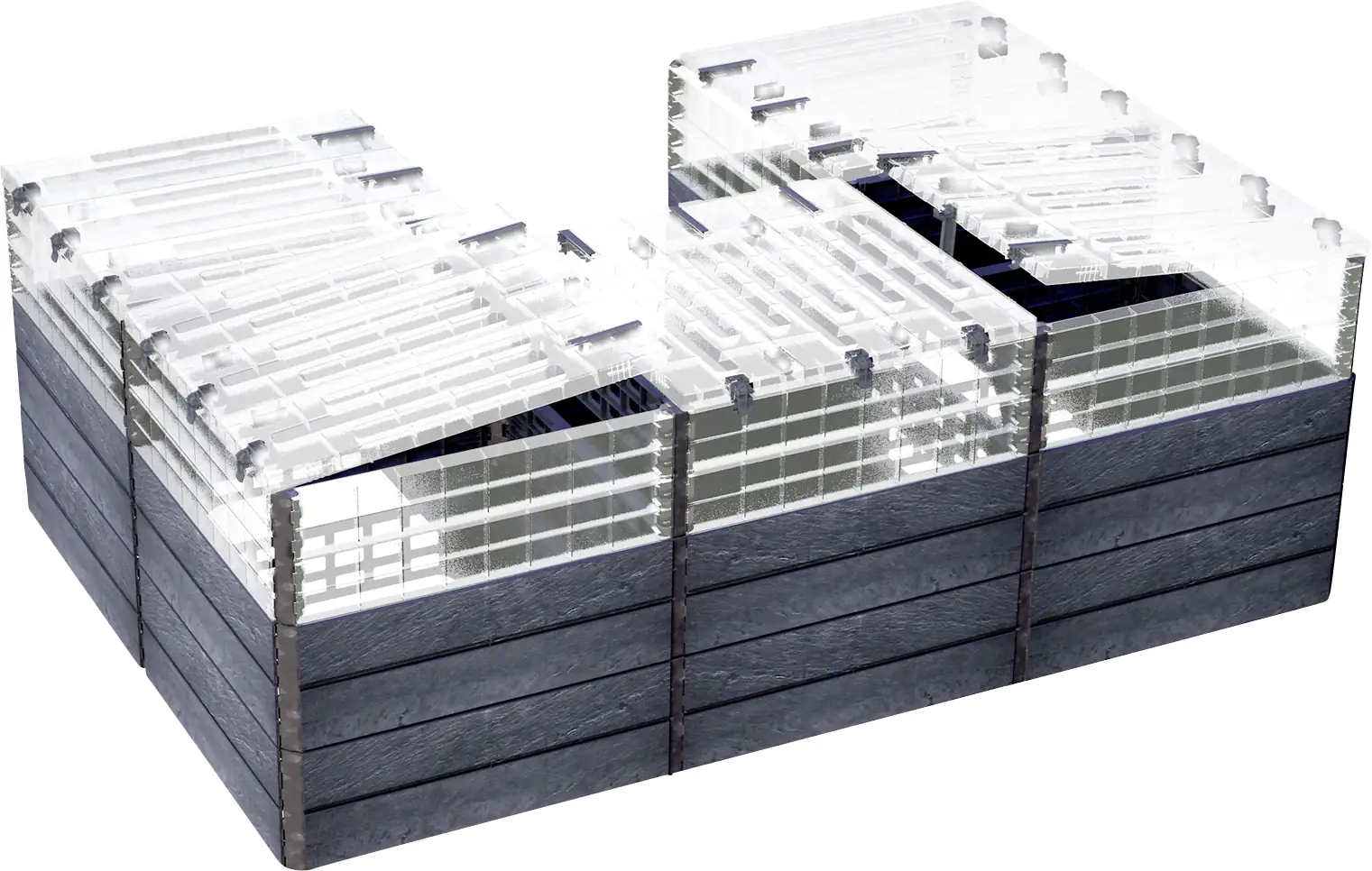 Garantia Hochbeet Ergo Quadro U L TurboPlus Stone