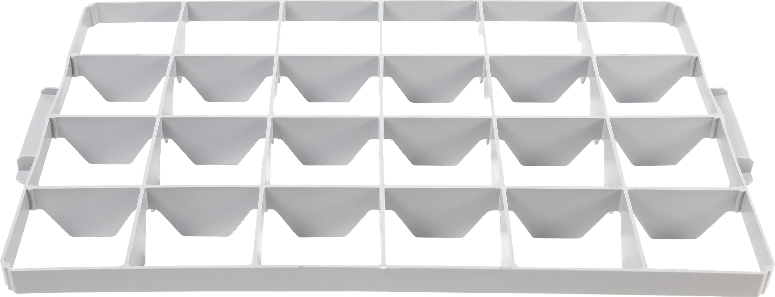 Surplus Systems Gläsereinsatz für Eurobox 60 x 40 cm 24 Fächer, 2-teilig