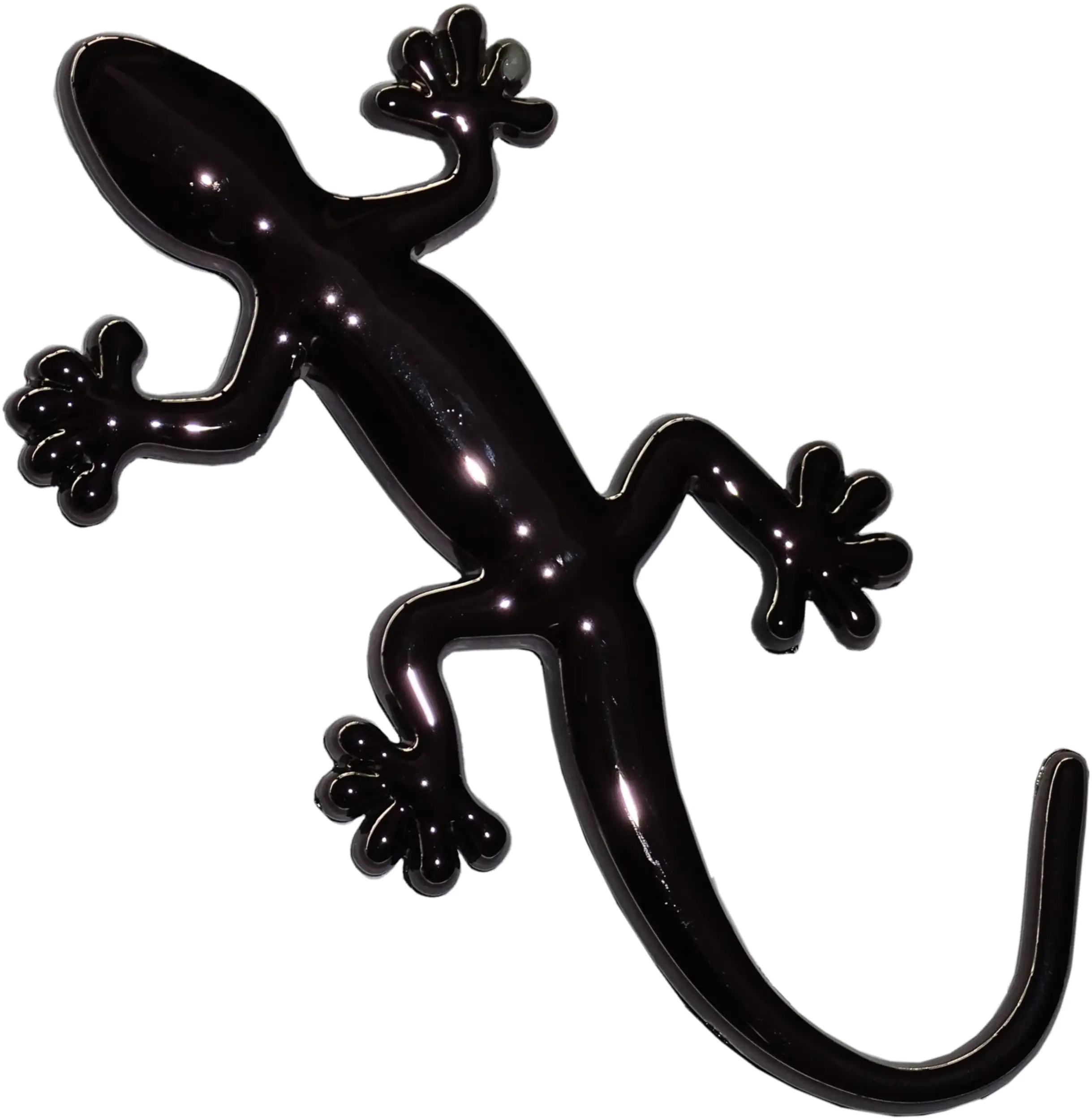 Hermann Schütz Relief-Chrome-Tattoo Gecko schwarz 100x50mm