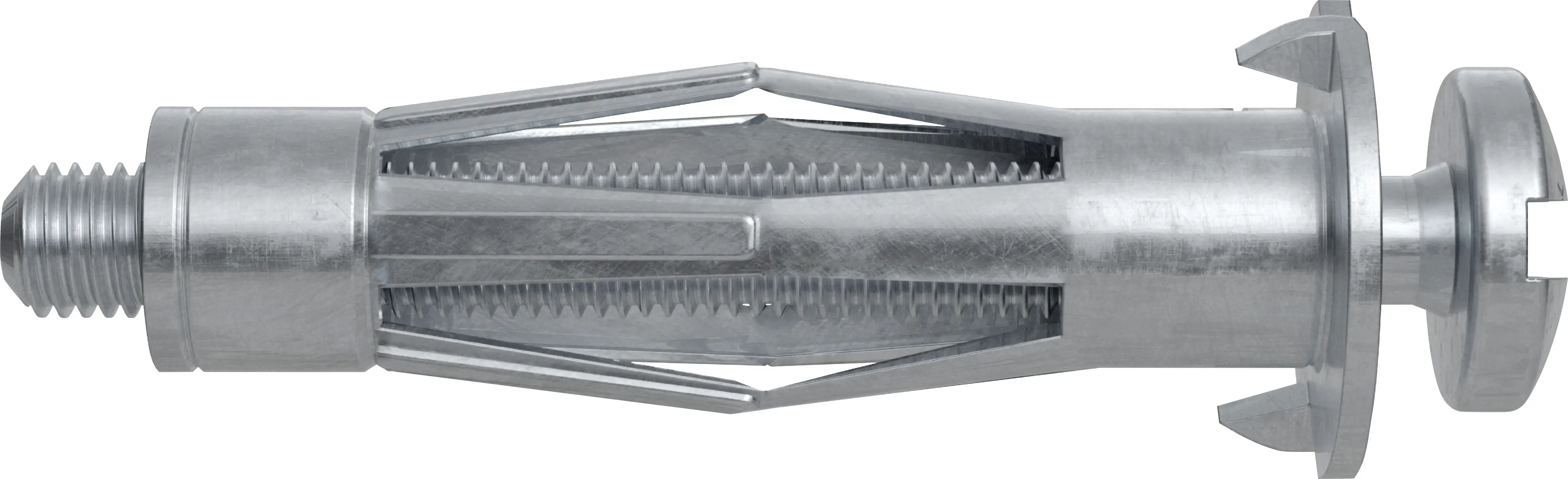 Fischer Hohlraum-Metalldübel HM 6 x 37 mm mit metrischer Schraube - 4 Stück