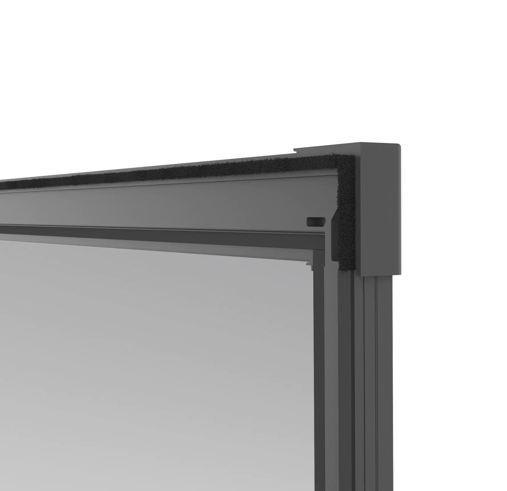 Windhager IS Plus Teleskoptür 100 x 210cm schwarz/anthrazit