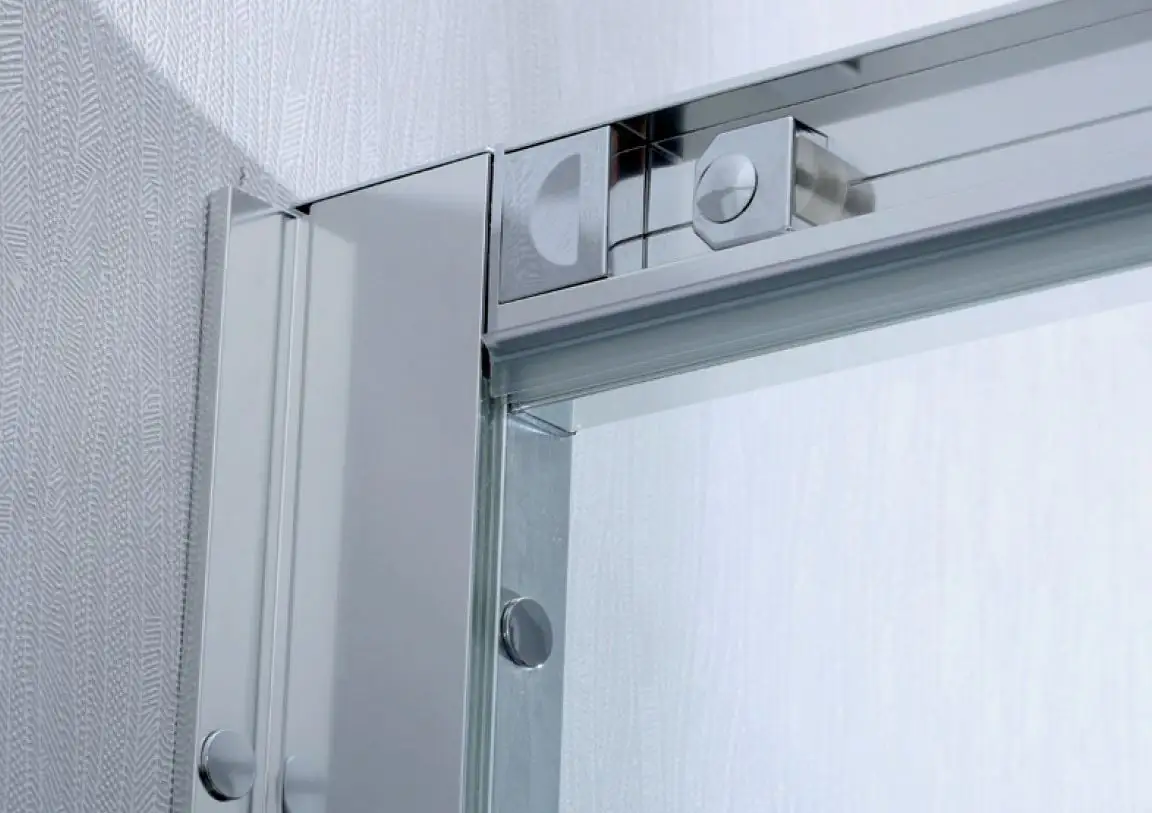 Primaster Runddusche Easy-5 Schiebetür 80 x 80 cm Klarglas chrom