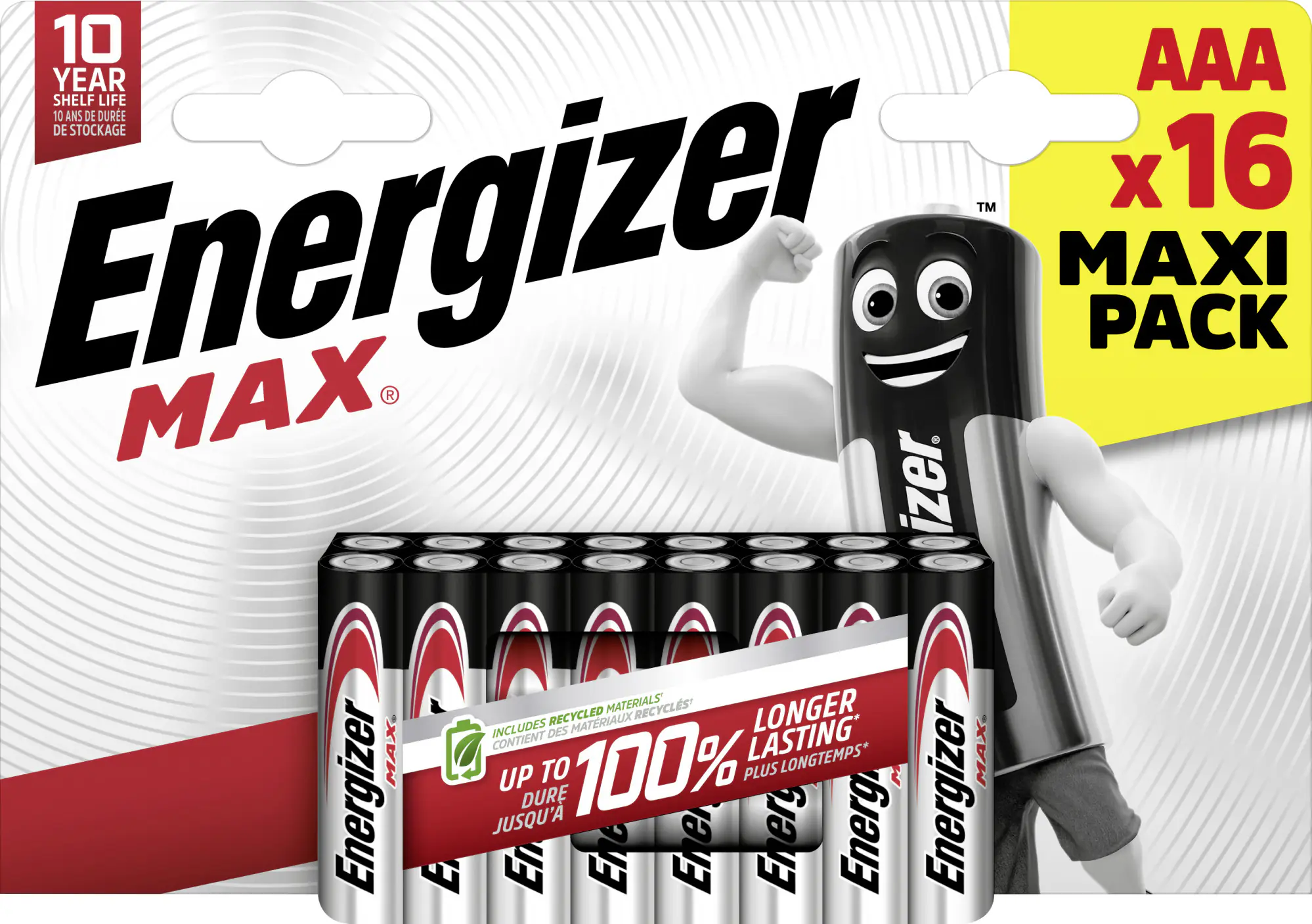 Energizer Max Alkaline Batteie Micro AAA 1,5 V, 16er Pack
