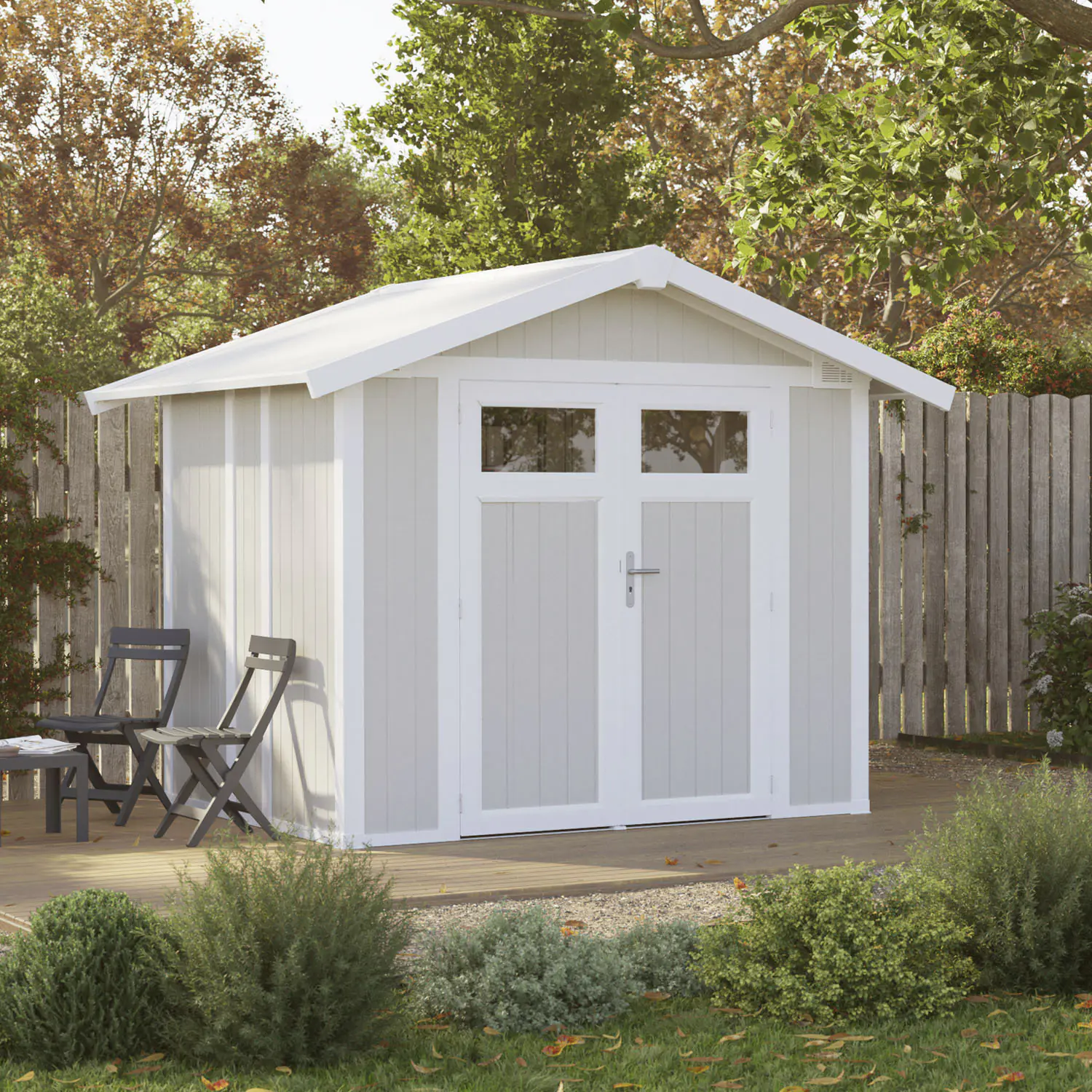 Grosfillex Gartenhaus Utility V 4,9 295 x 261 cm (inkl. Dachüberstand)