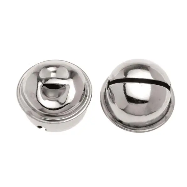 Glorex Rollenglöckchen 22 mm silberfarben, 6 Stück