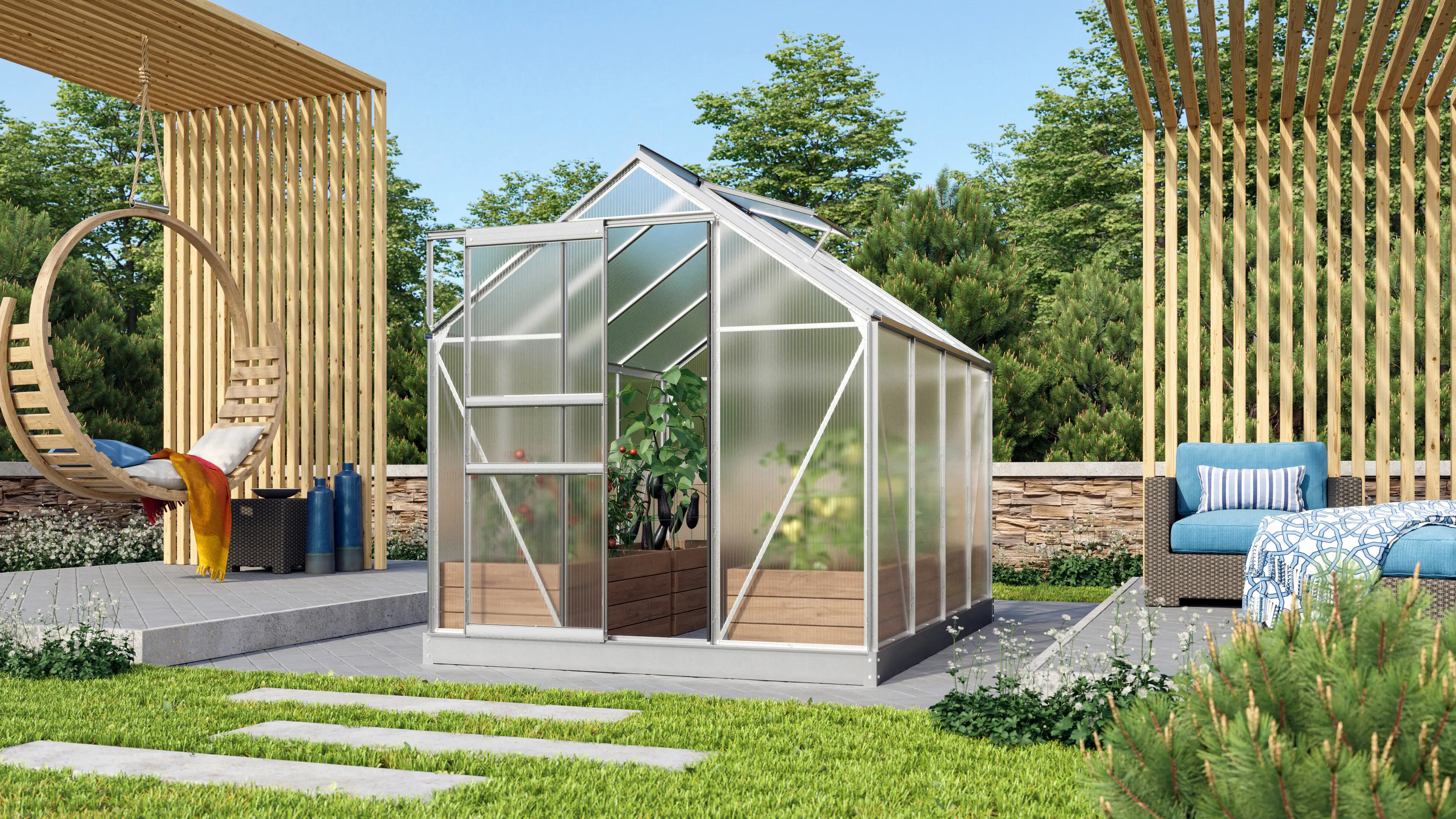 Vitavia Gewächshaus Venus 5000 192 x 254 cm 6 mm HPK