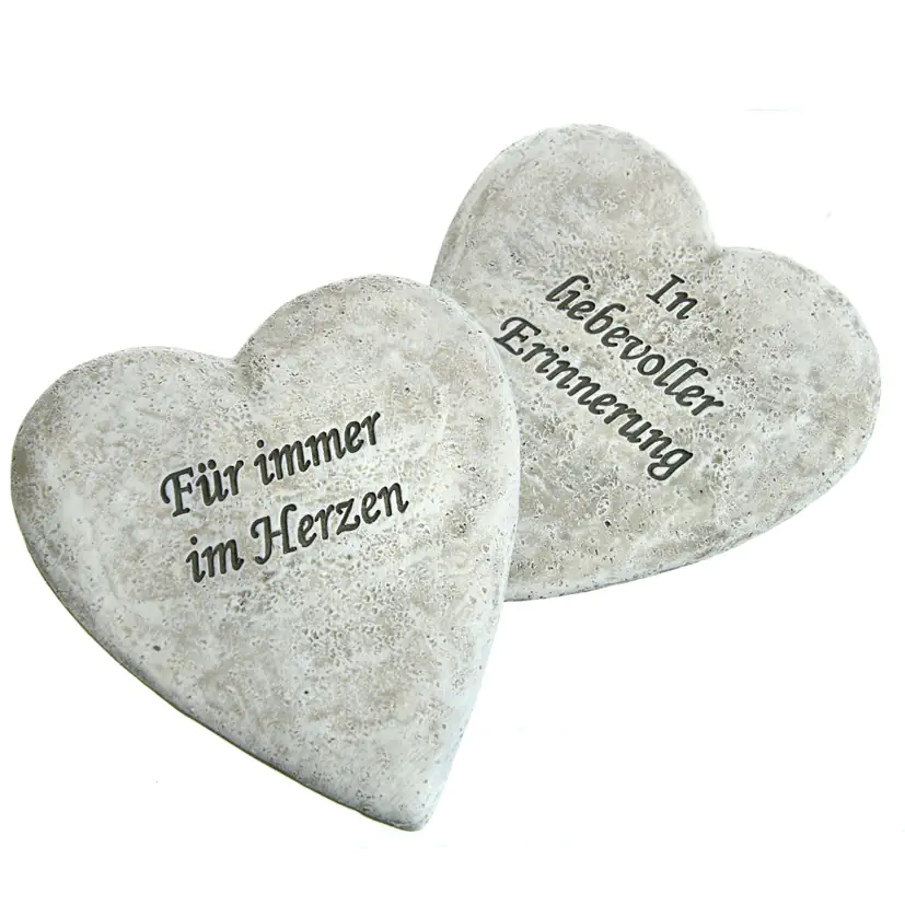 Dragimex Grabdeko Herz 11,5 x 12,5 x 1 cm