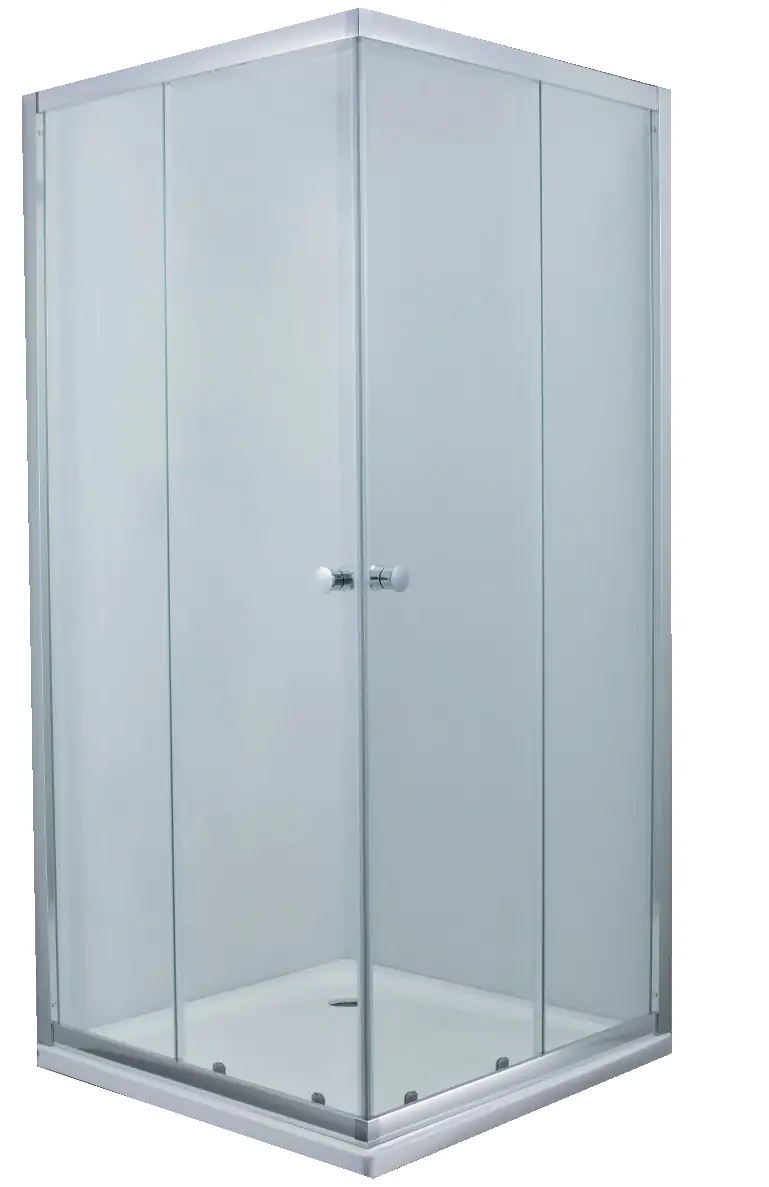 Primaster Eckdusche Easy-5 Schiebetür 80 x 80 cm Klarglas chrom