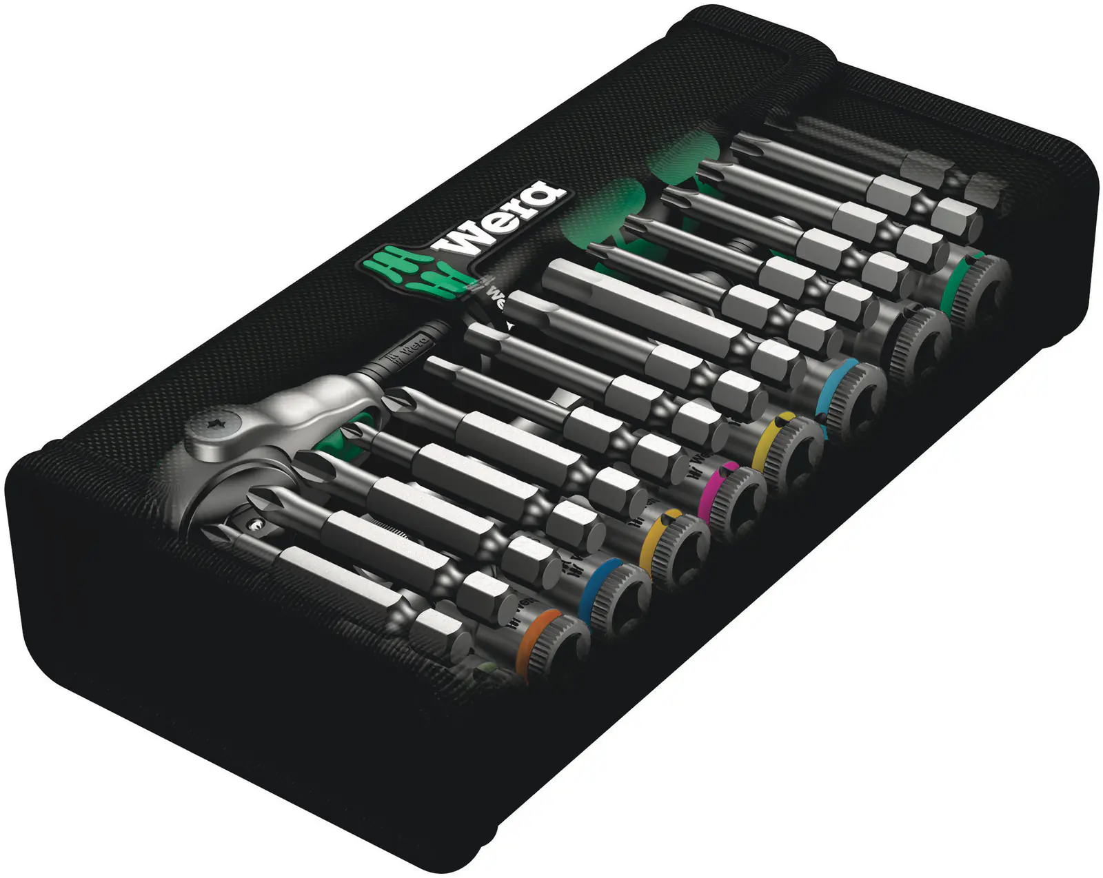 Wera Speed-Knarrensatz 8100 SA 6 Zyklop 1/4"-Antrieb metrisch 28-teilig