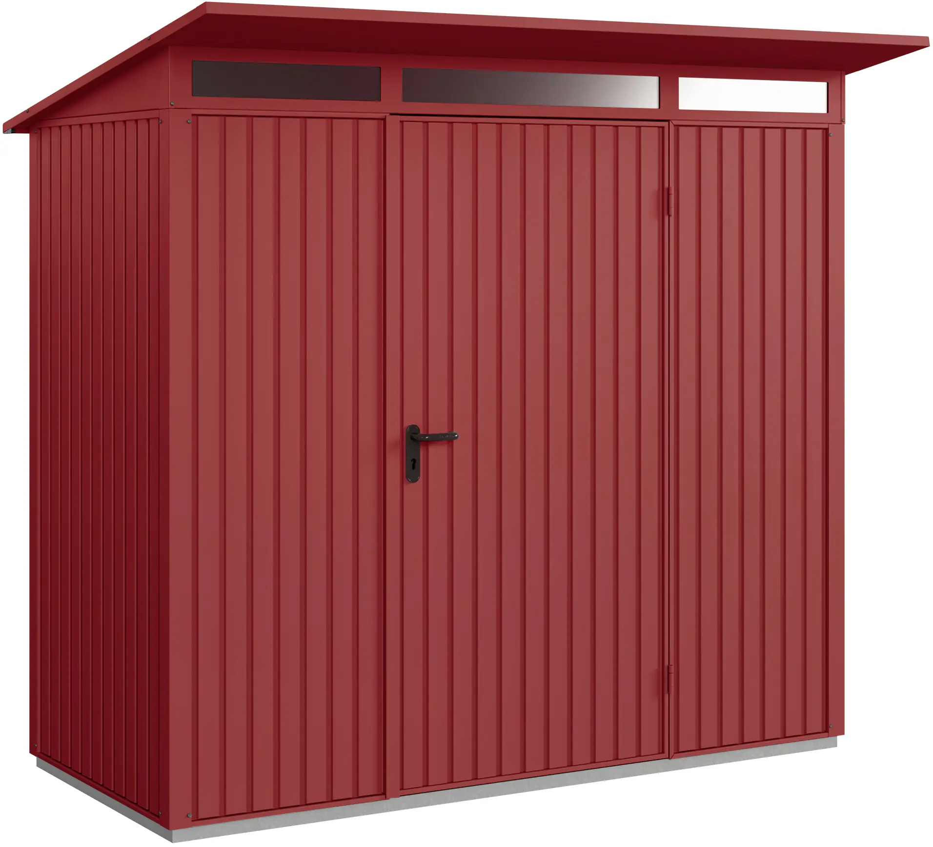 EcoStar Gerätehaus Trend-P Typ 1 purpurrot 247,9 x 153 x 228,6 cm