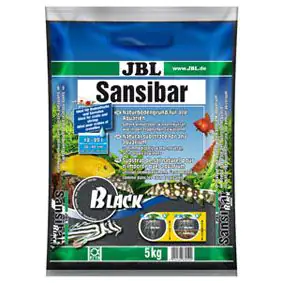 JBL Sansibar Schwarzer Bodengrund für Aquarien Inhalt: 5 kg