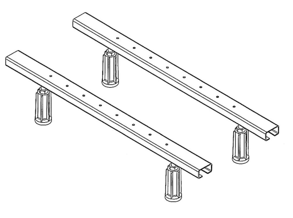 Ottofond Universal-Wannenfuß für Acrylwannen 1 Set = 2 Stück