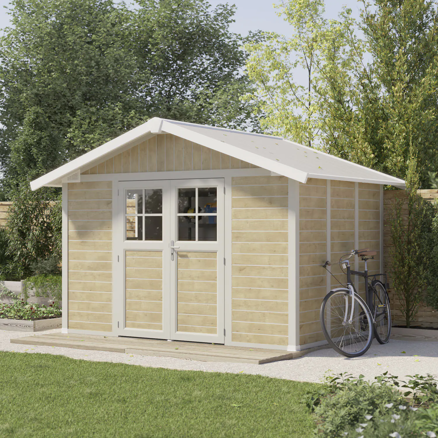 Grosfillex Gartenhaus Deco H 7,5 370 x 298 cm (inkl. Dachüberstand)