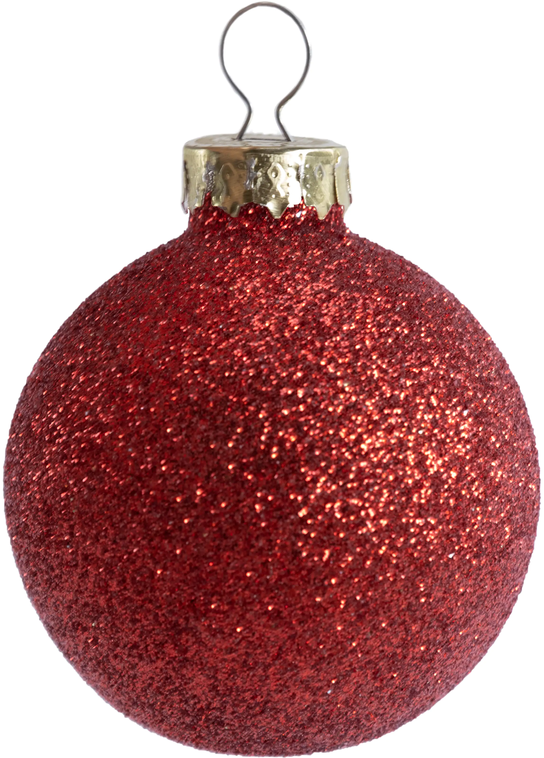 TrendLine Weihnachtskugeln aus Glas Ø 5/ 5,7/ 6,7 cm rot 42 Stück