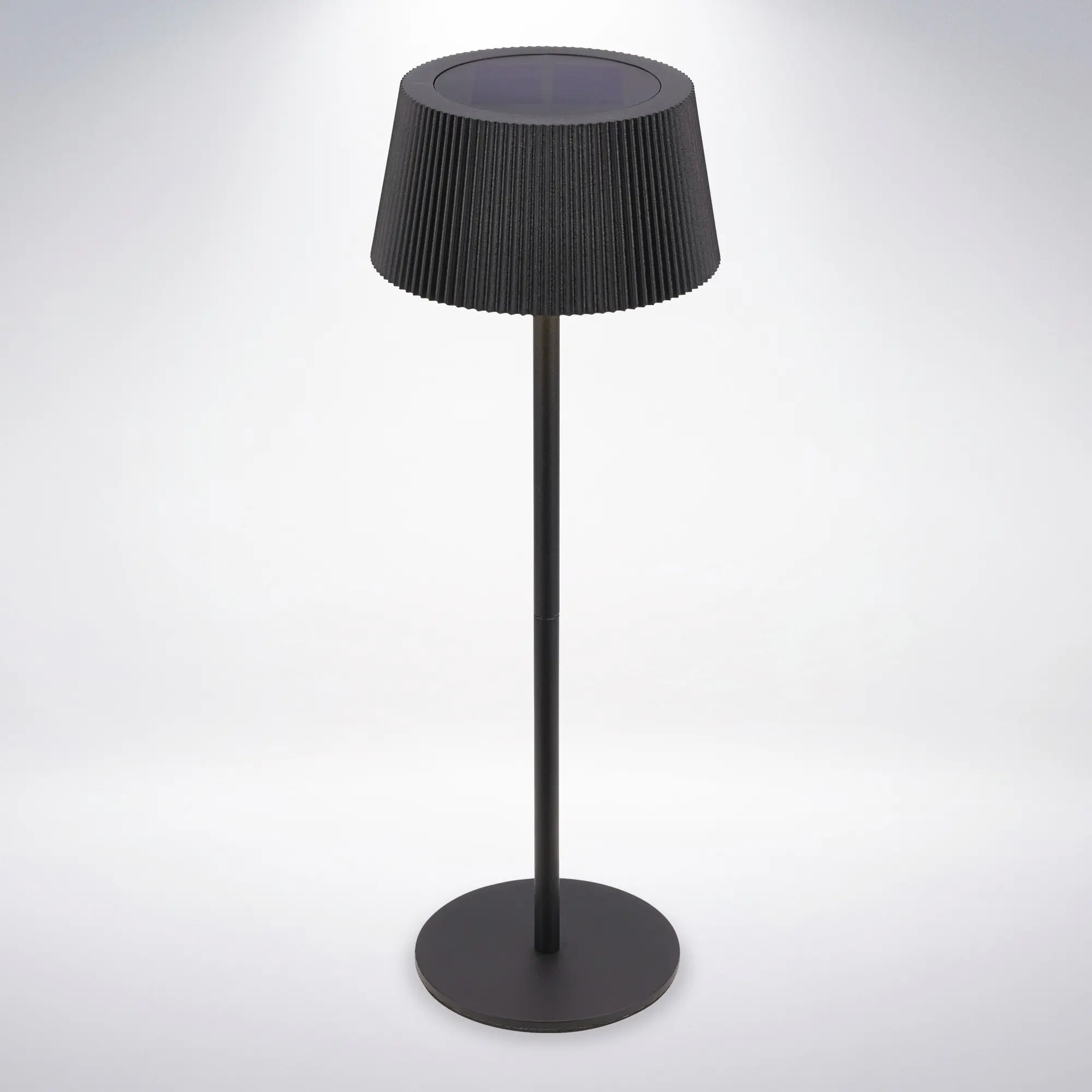 Briloner LED Solar-Tischleuchte Alia Ø 12 x 34 cm warmweiß-kaltweiß schwarz matt dimmbar