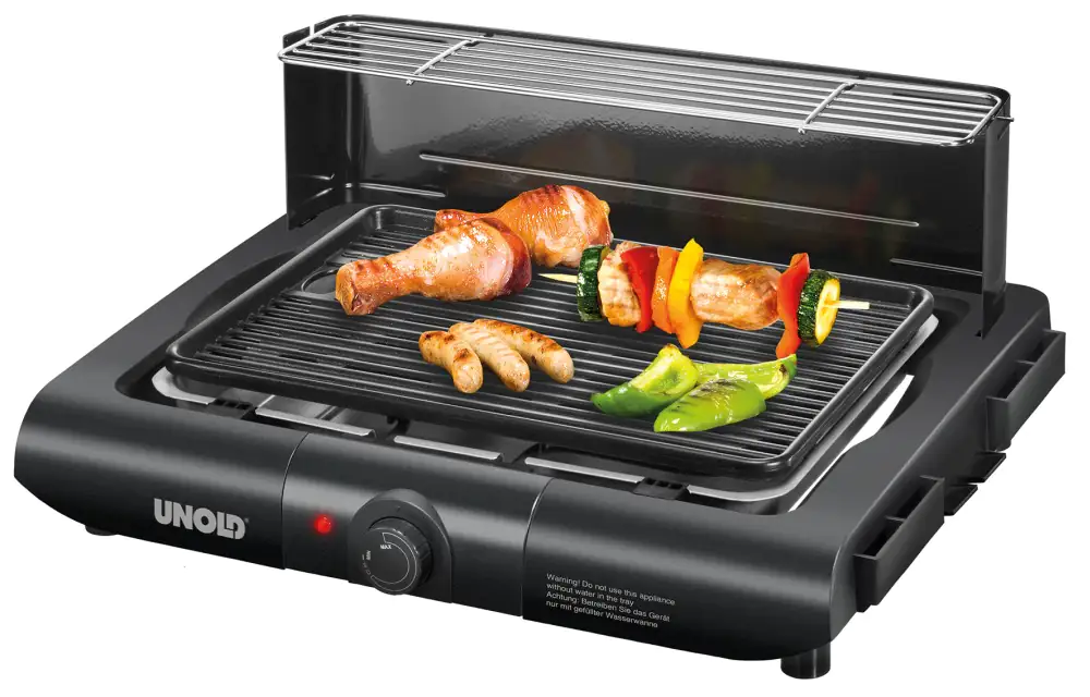 Unold Barbecue-Elektrogrill Vario 58565 schwarz, Standgrill, Tischgrill