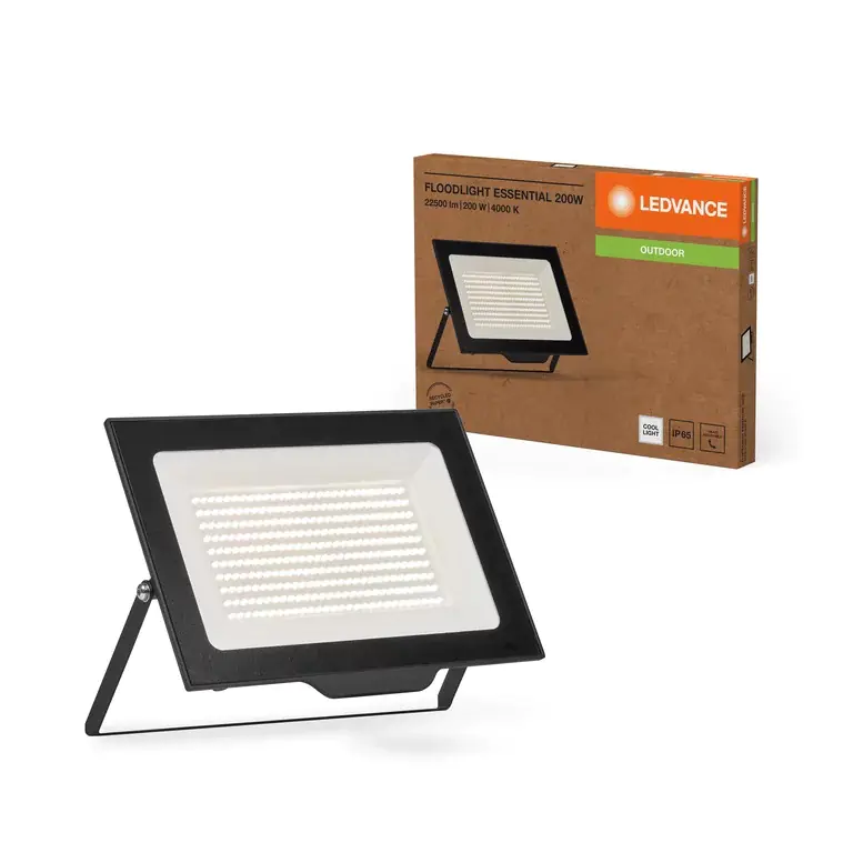 Ledvance LED Außenstrahler Floodlight Essential schwarz 200 W
