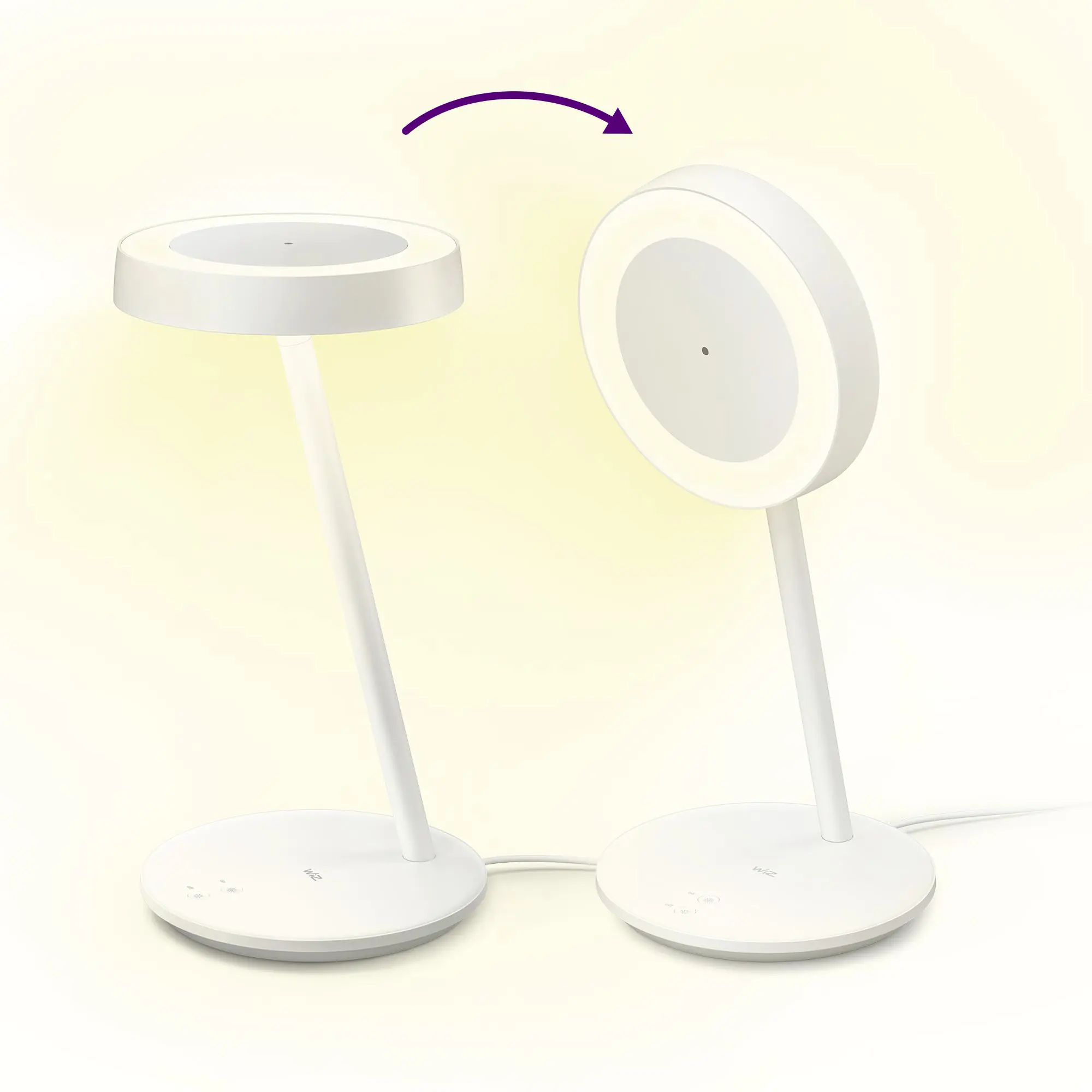 Wiz LED-Tischleuchte Portrait 10 W RGB-Beleuchtung weiß